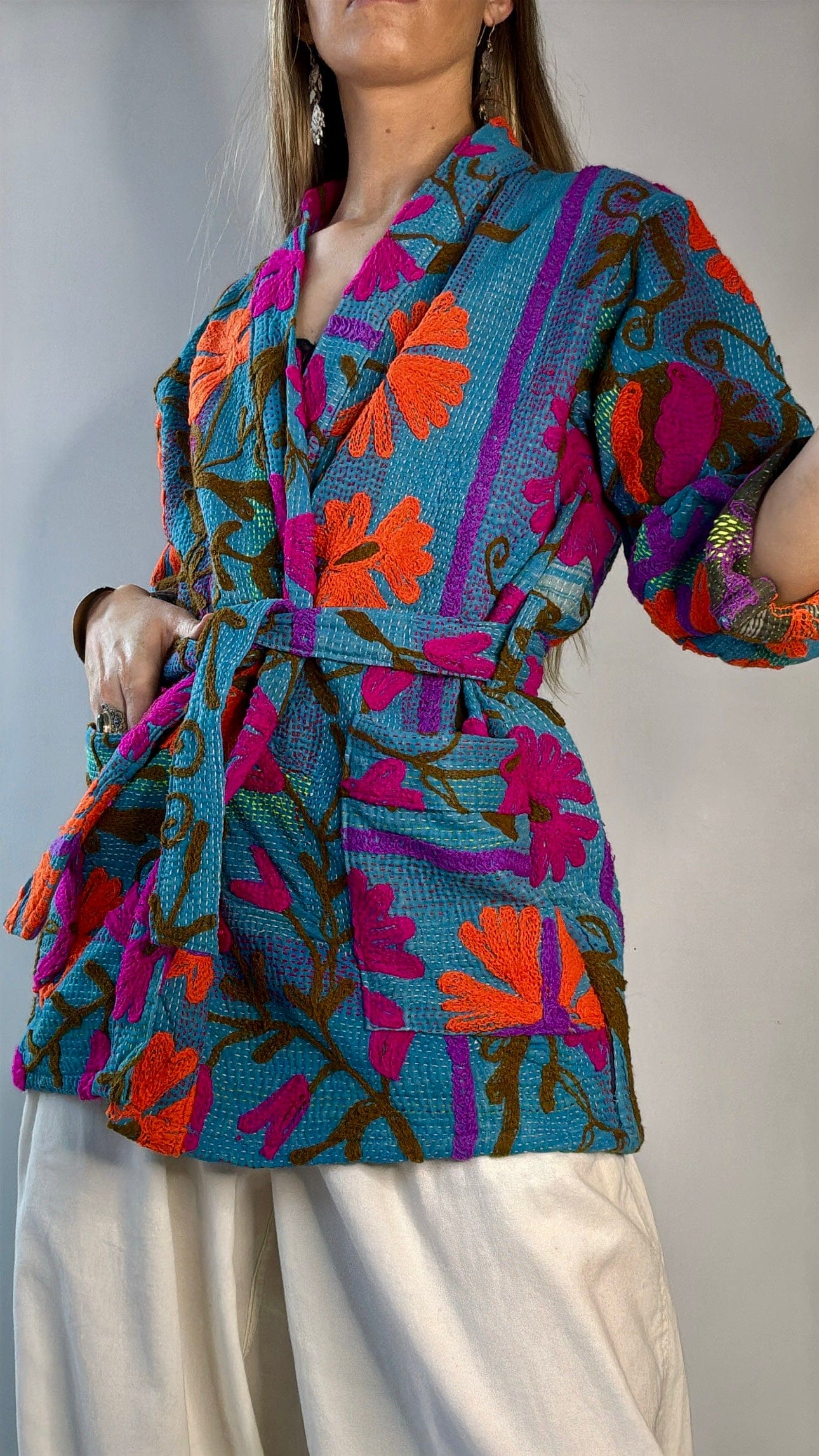 Suzani Scotch Kantha Jacket, SisterGolden, Sistergolden