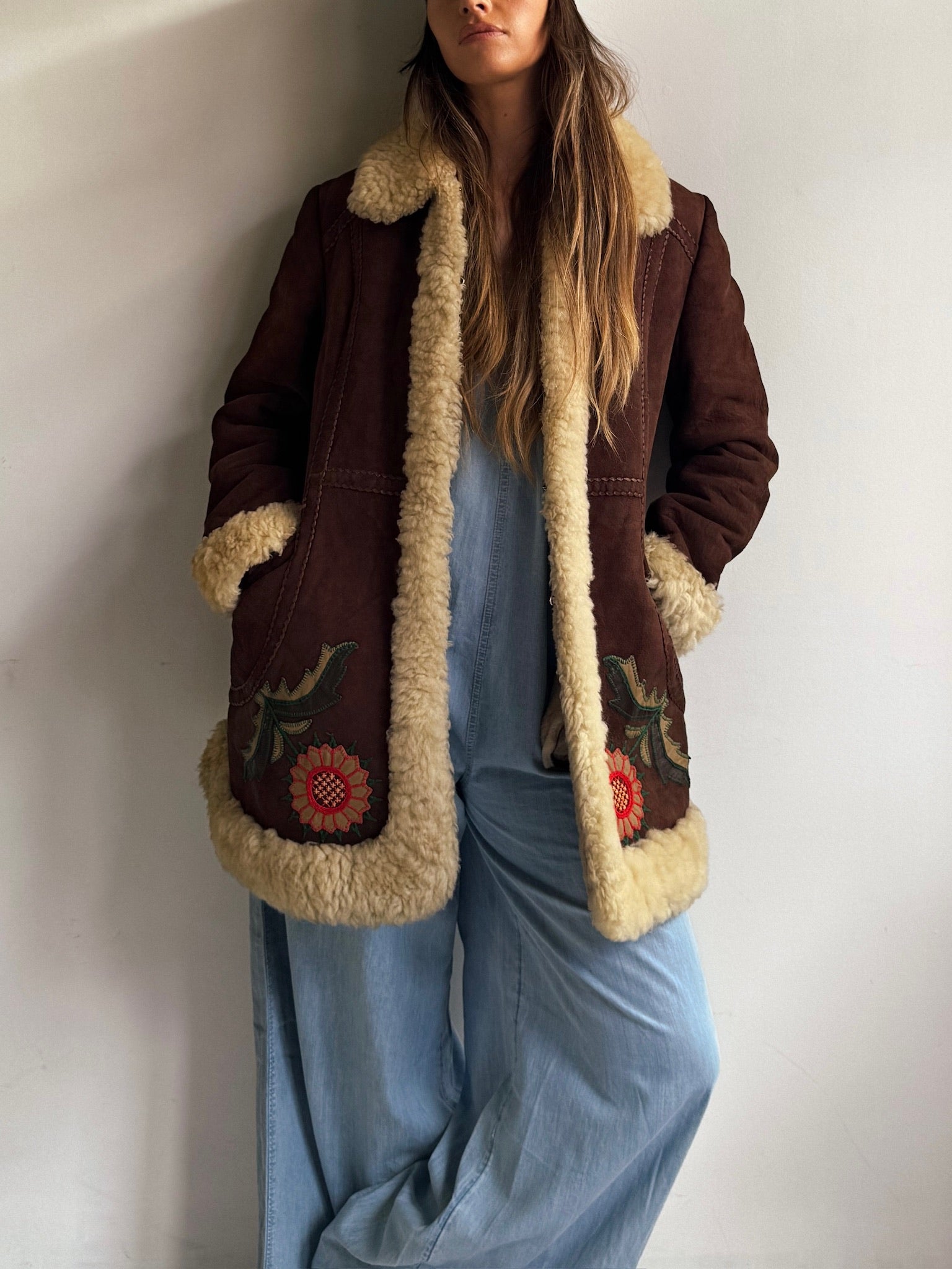 SisterGolden Jacket Vintage Afghani Daisy Pennylane