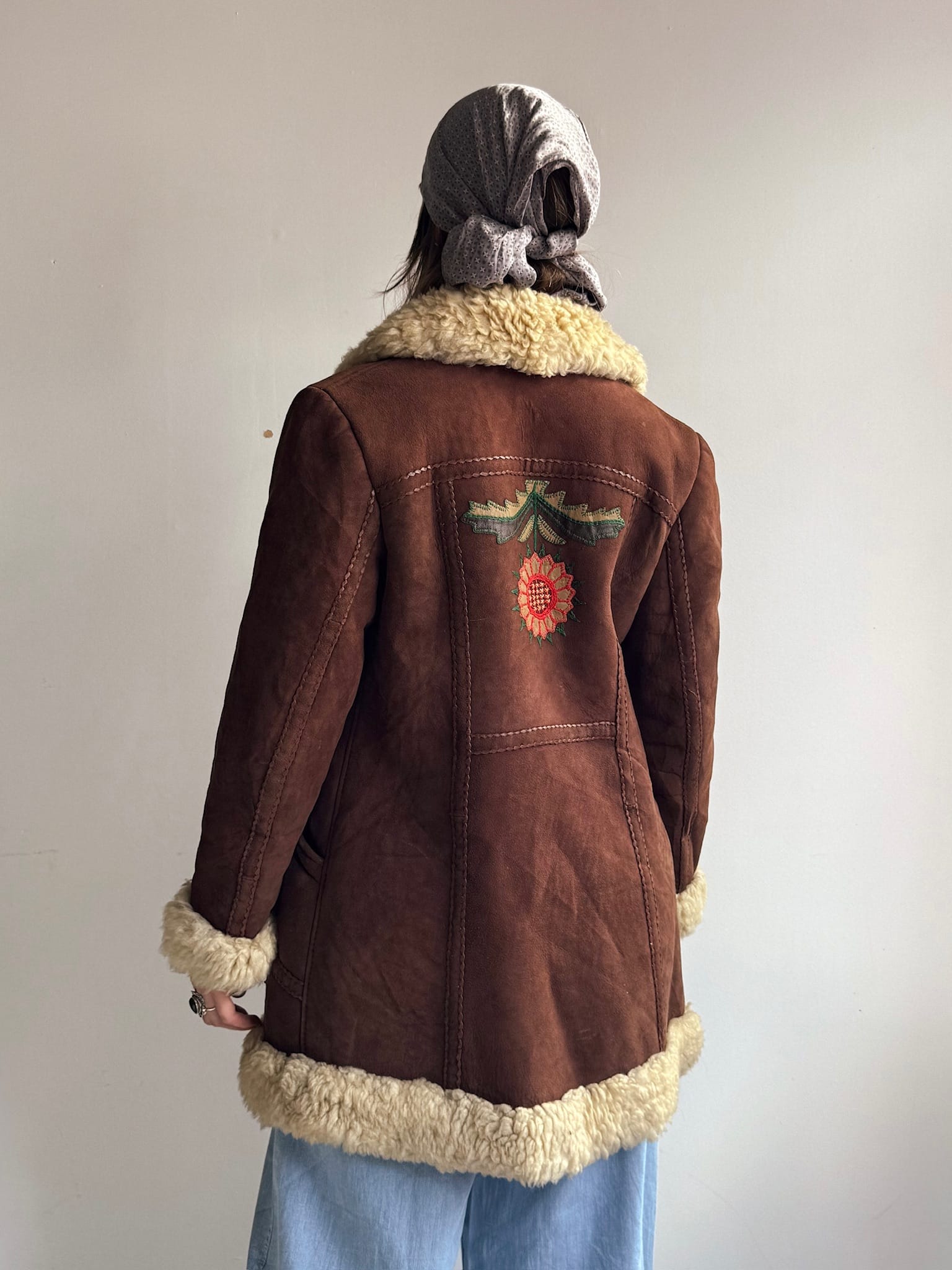 SisterGolden Jacket Vintage Afghani Daisy Pennylane