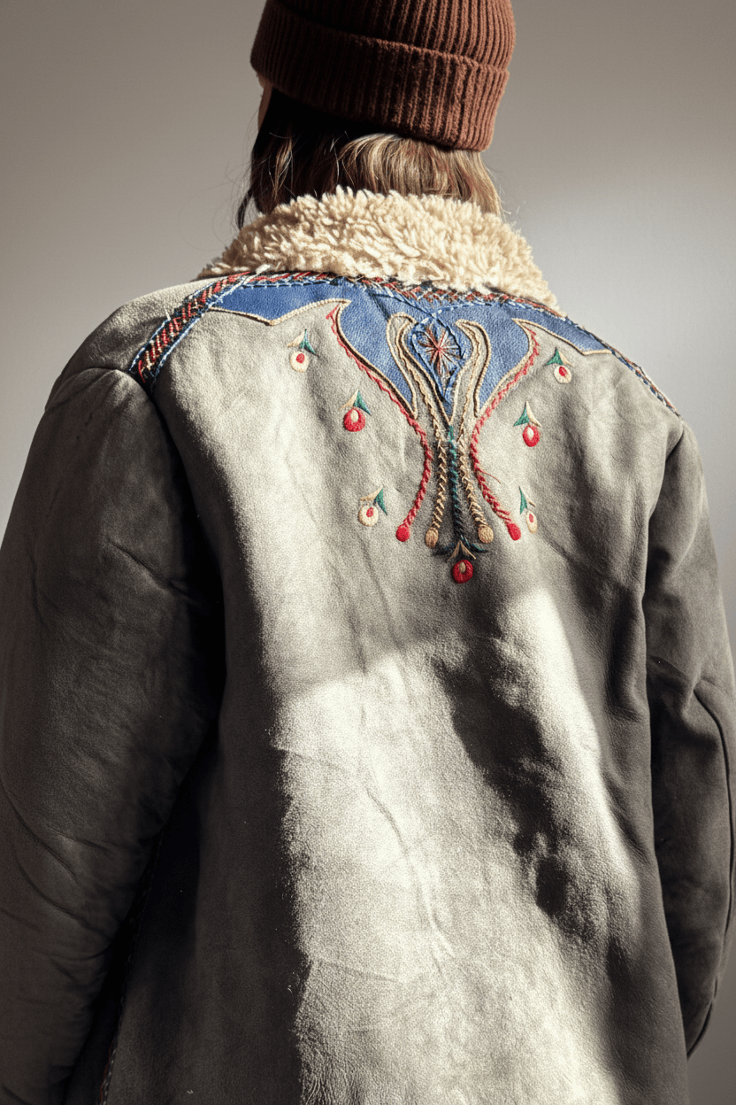 SisterGolden Jacket Vintage Afghani Petal Pennylane Jacket