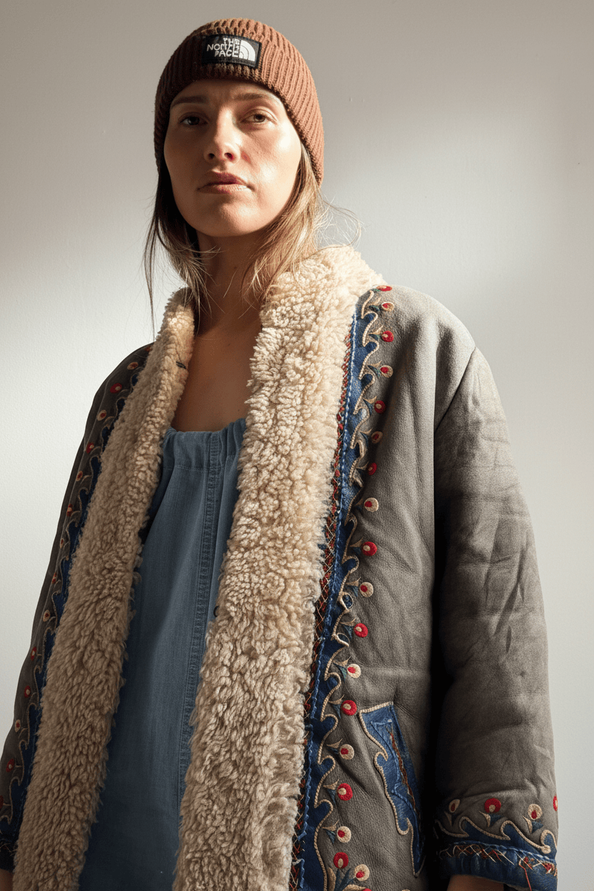 SisterGolden Jacket Vintage Afghani Petal Pennylane Jacket