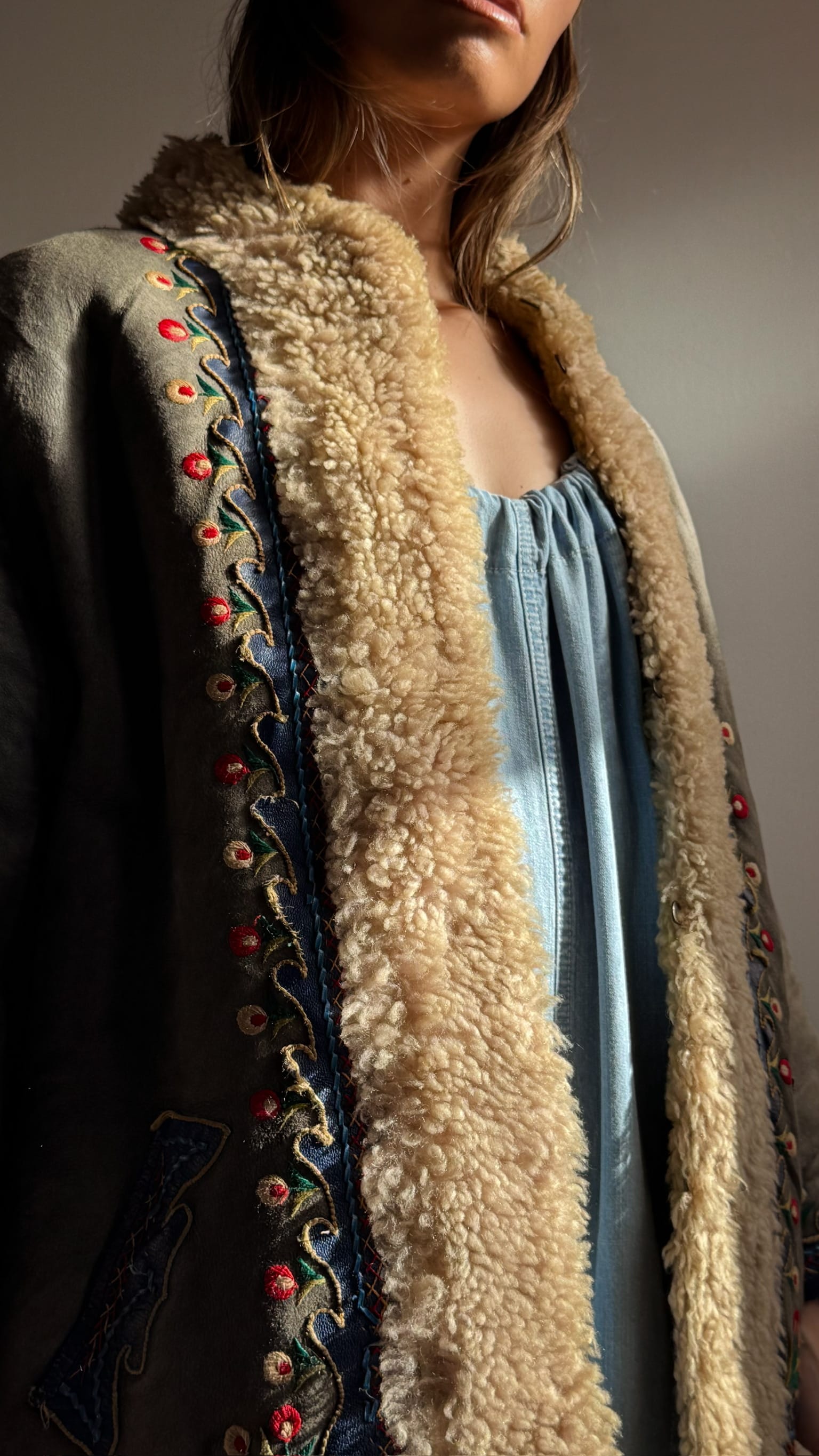 SisterGolden Jacket Vintage Afghani Petal Pennylane Jacket