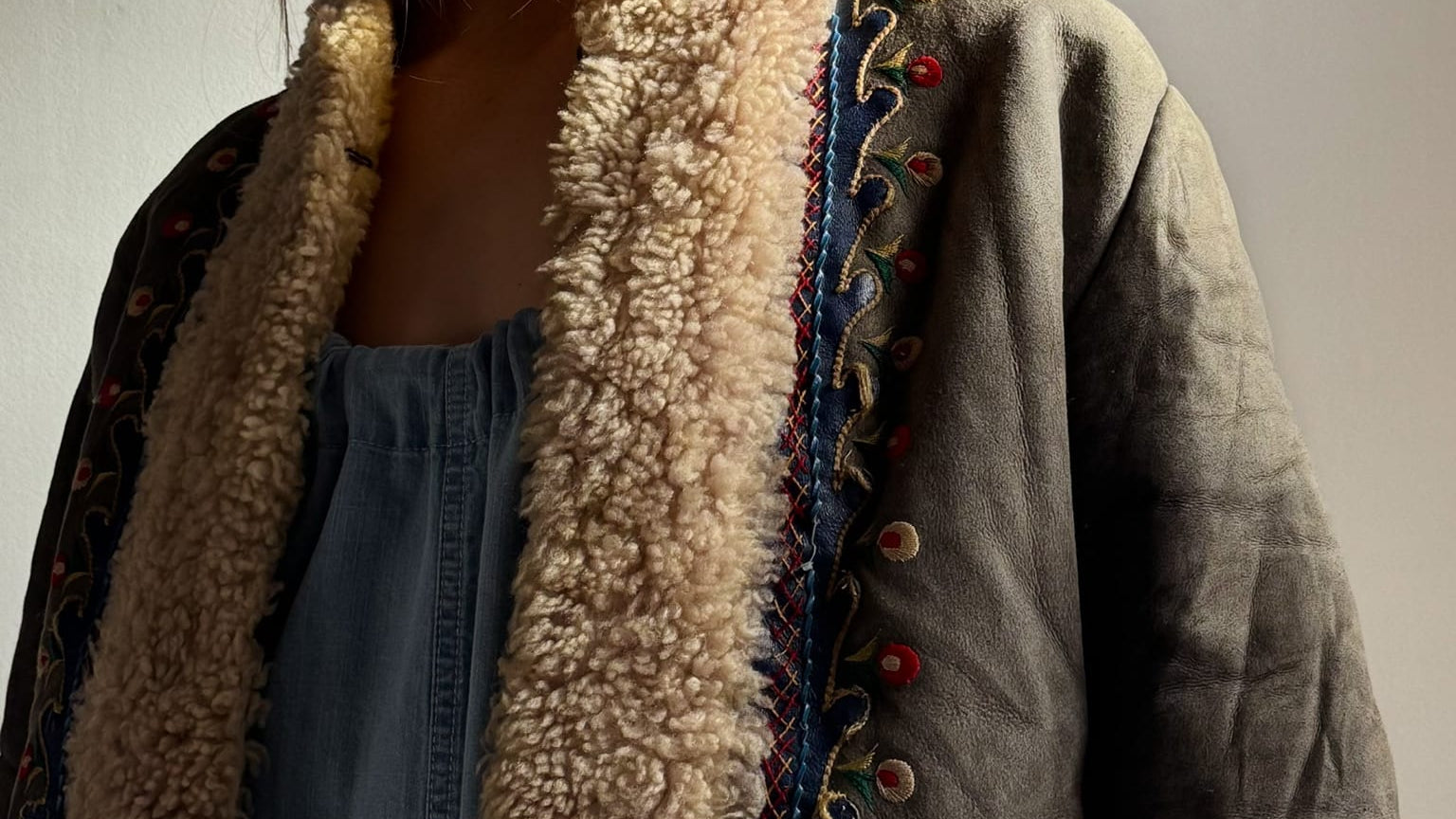 SisterGolden Jacket Vintage Afghani Petal Pennylane Jacket