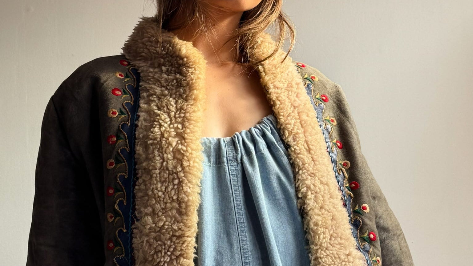 SisterGolden Jacket Vintage Afghani Petal Pennylane Jacket