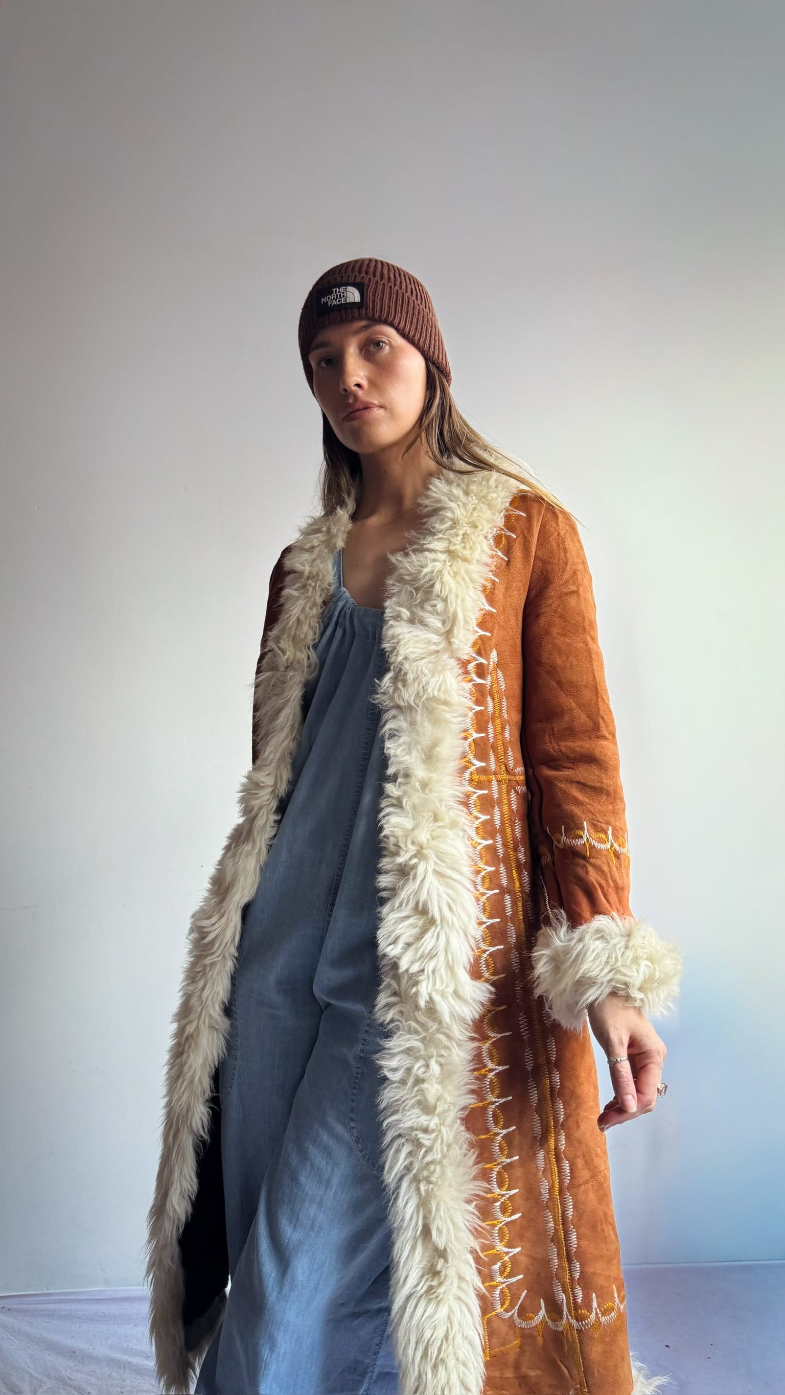 SisterGolden Jacket Vintage Map Afghan Penny-lane Jacket