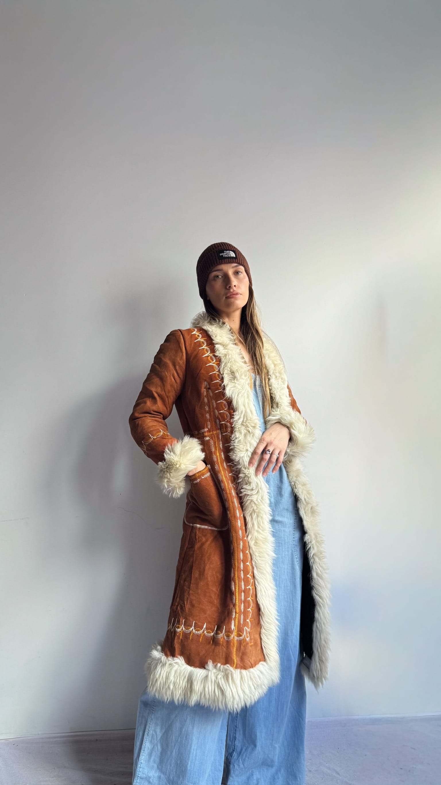 SisterGolden Jacket Vintage Map Afghan Penny-lane Jacket