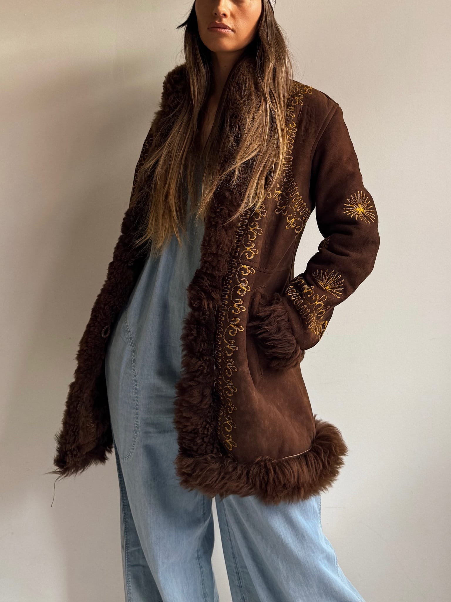 SisterGolden Jacket Vintage Zig Afghani  Pennylane