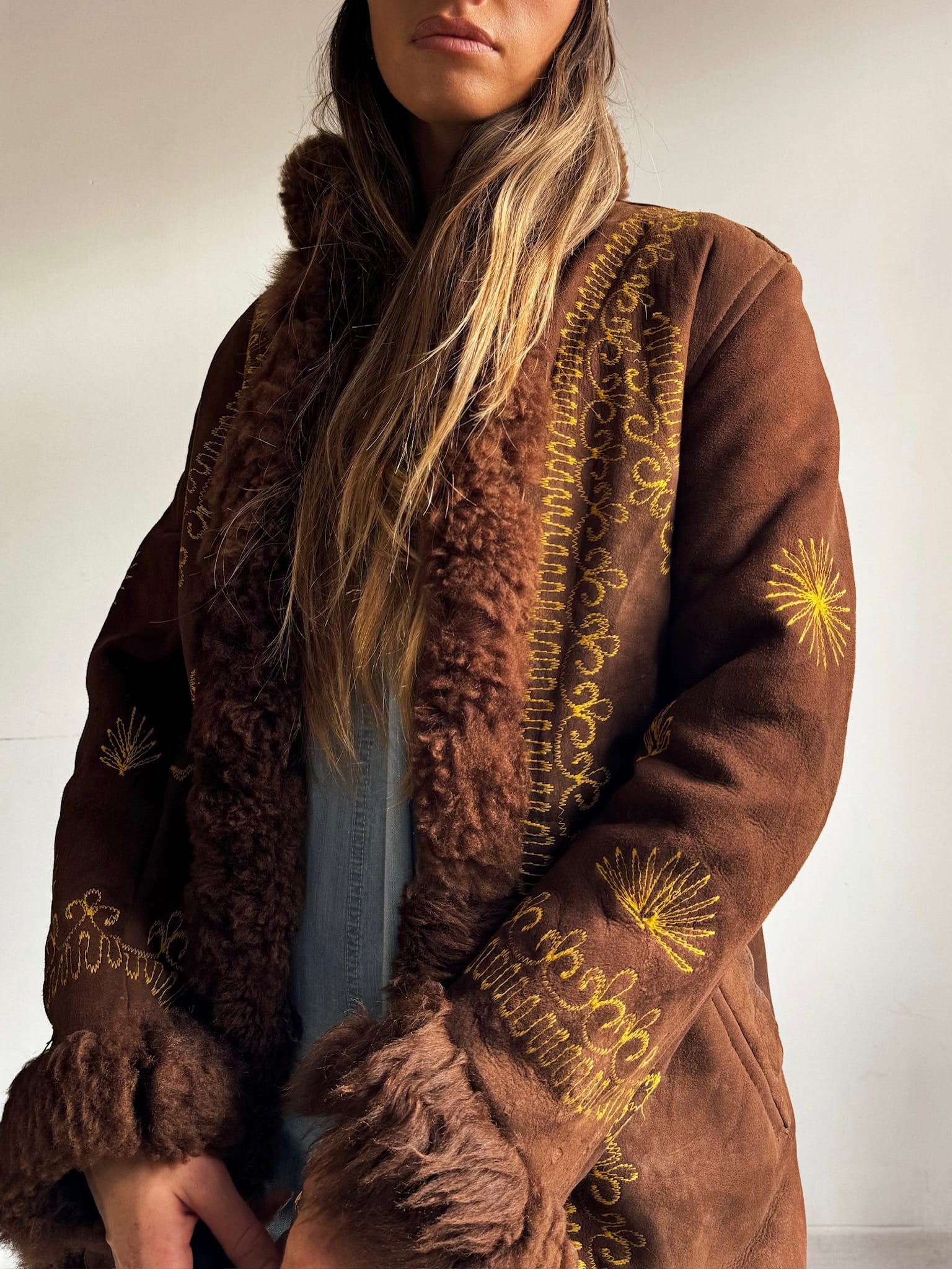 SisterGolden Jacket Vintage Zig Afghani  Pennylane