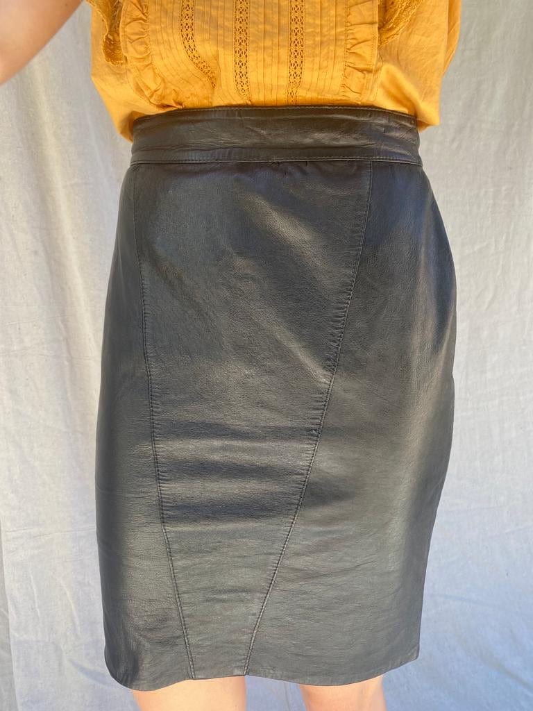 Sistergolden Jackie Vintage Leather Skirt