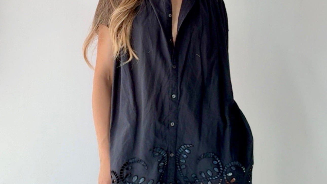 Sistergolden Japanese Midi Black Dress