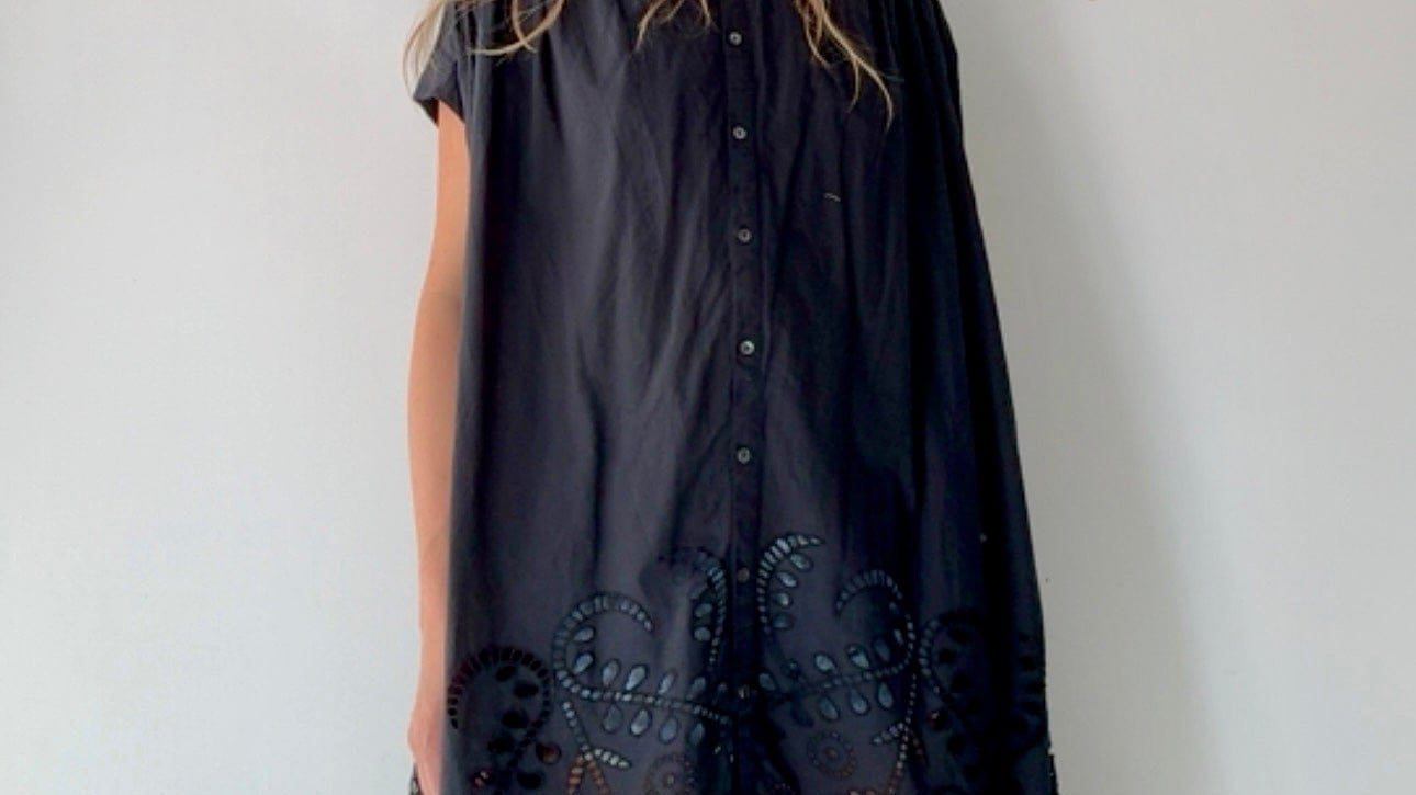 Sistergolden Japanese Midi Black Dress