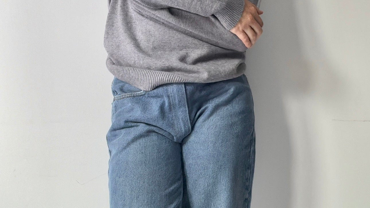 SisterGolden Jumper Grey Wool Blend Roll Neck Jumper