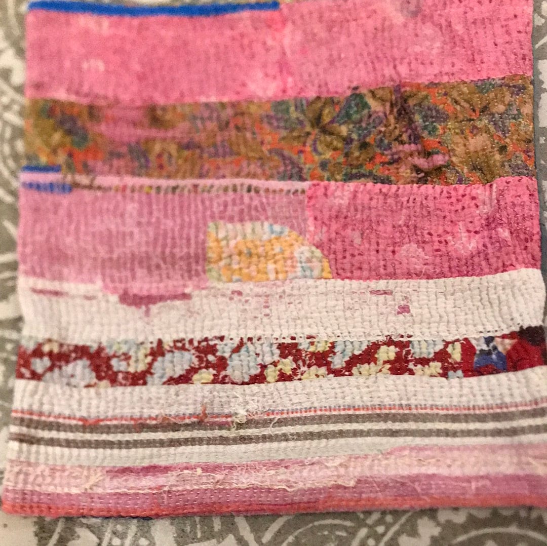 SisterGolden Kantha Cushion #3 With Feather Inner