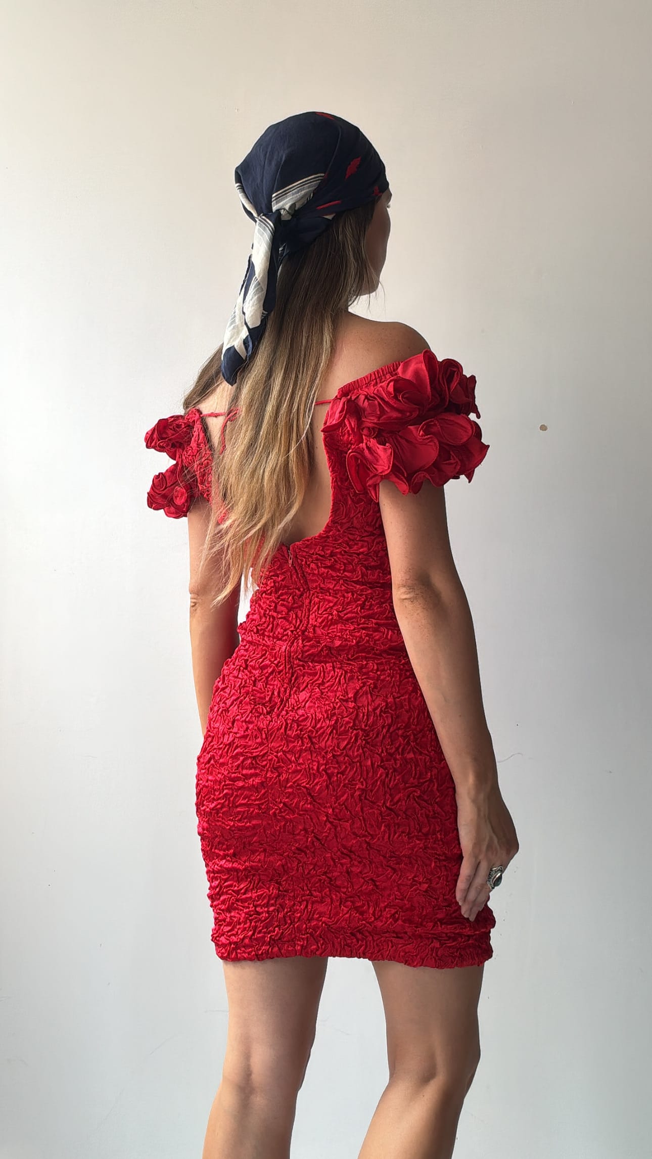 Killer Red Ruched Cocktail Dress, Sistergolden, Sistergolden
