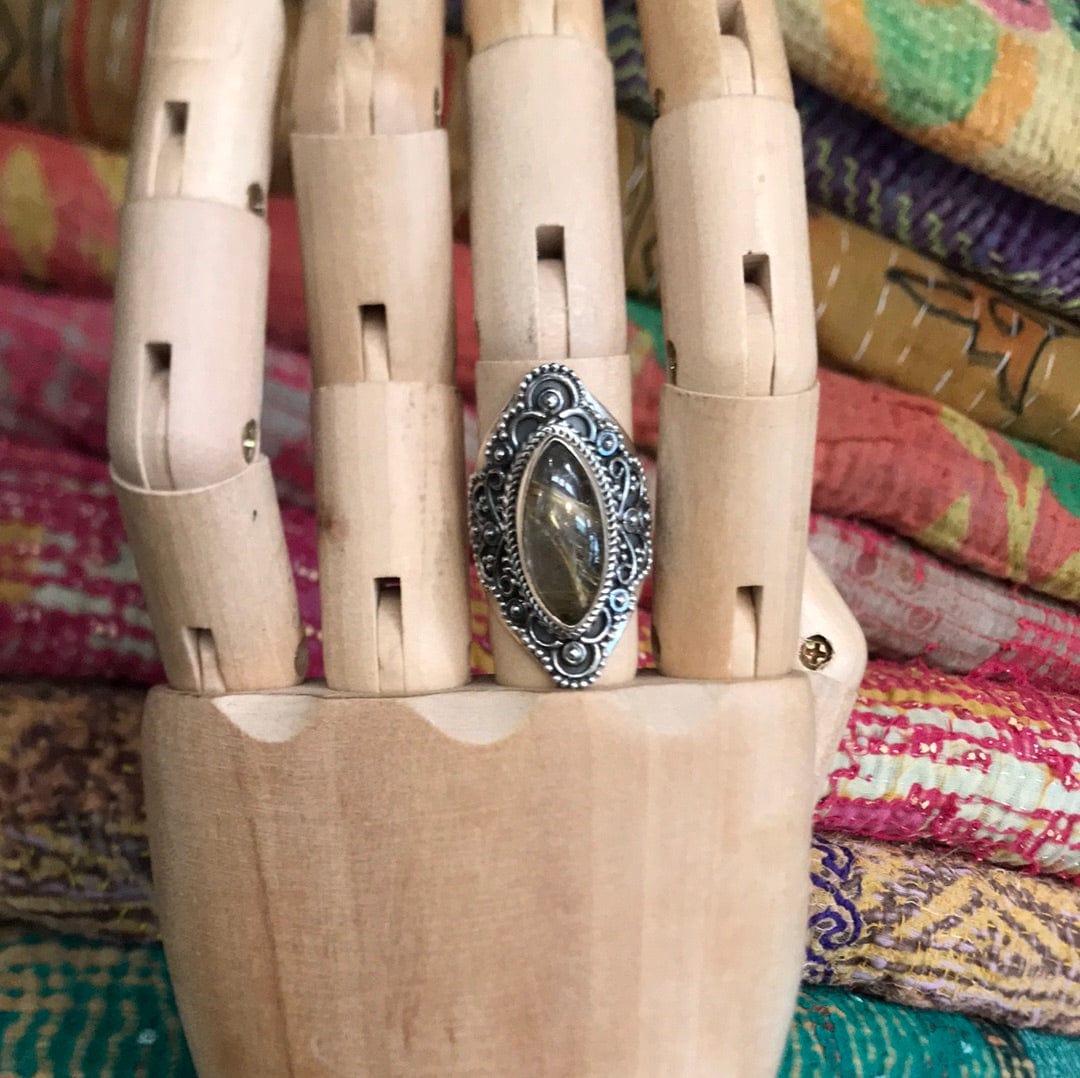 SisterGolden Laksmi Gemstone Ring