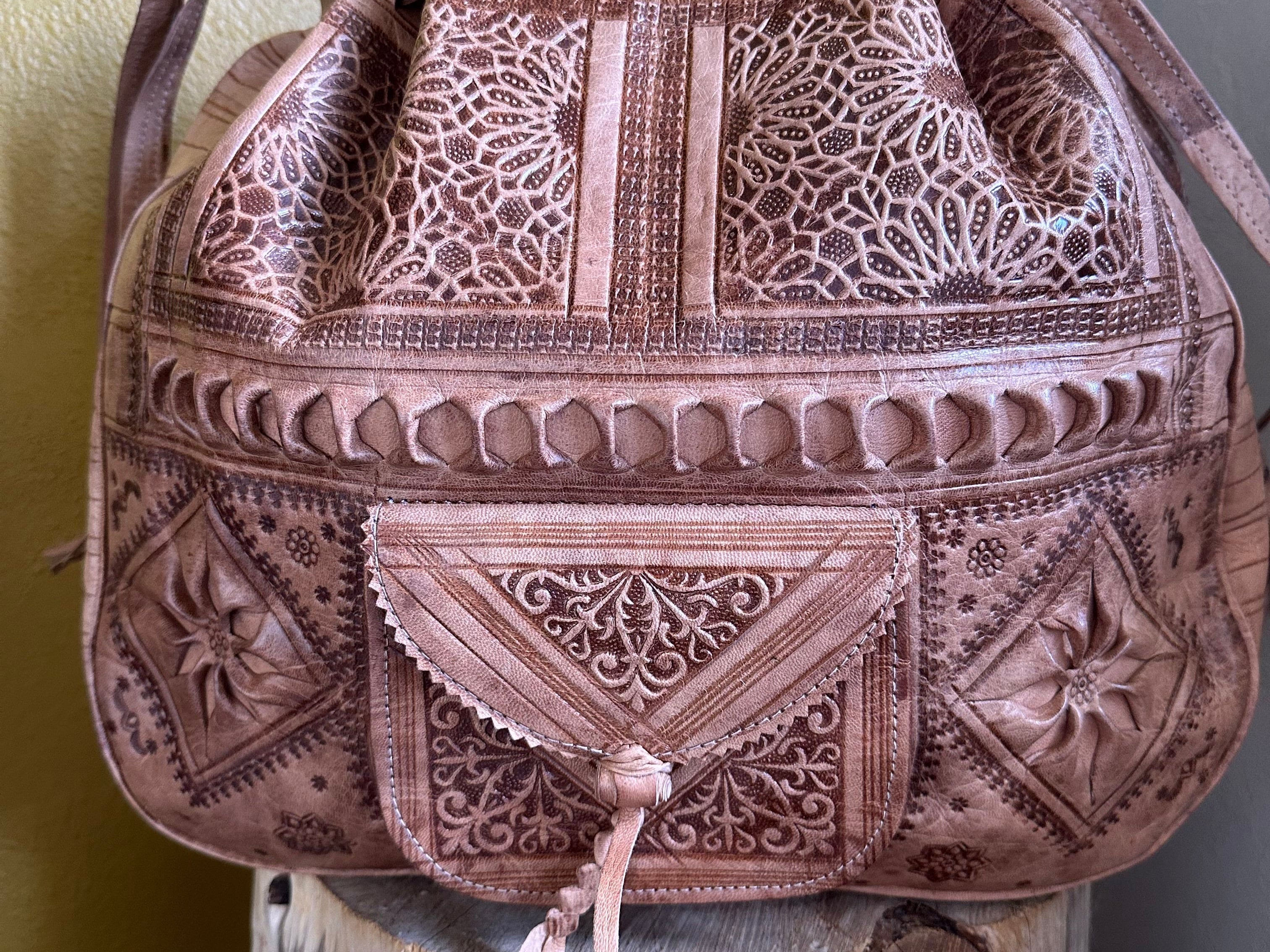 Sistergolden Moroccan Bag Caramel