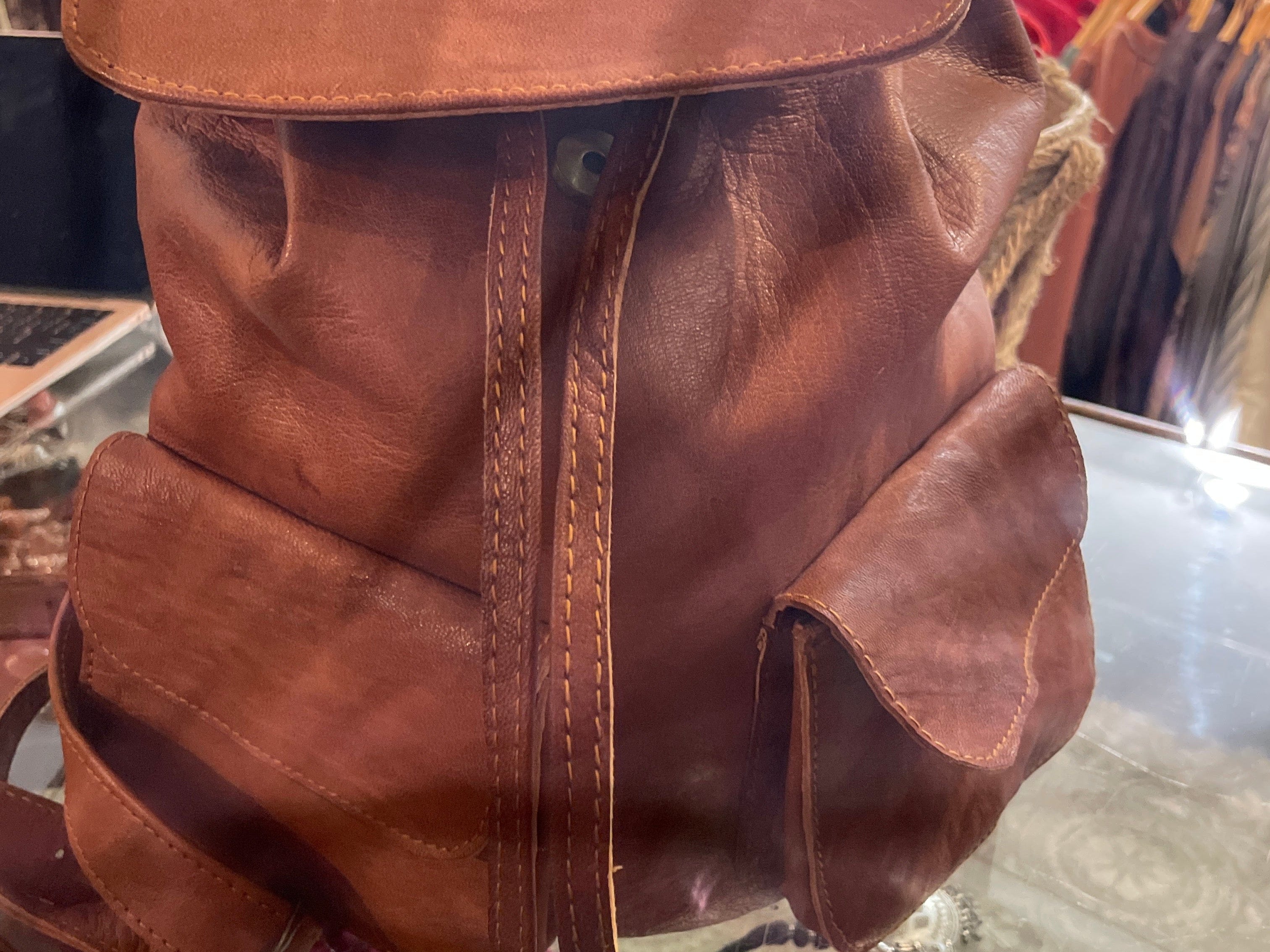 SisterGolden Moroccan Leather Backpack