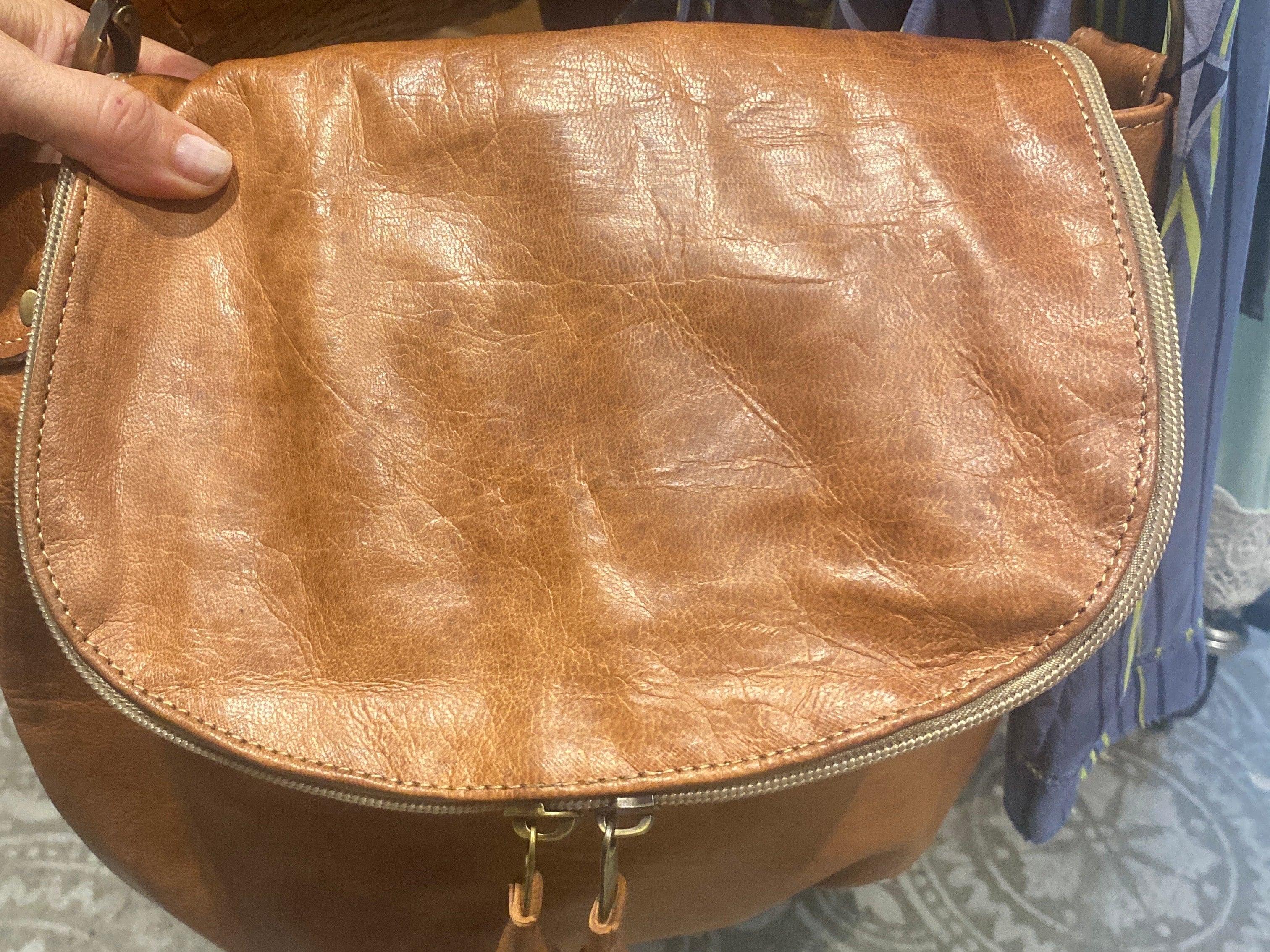 Moroccan Leather Saddle Bag, Sistergolden, Sistergolden