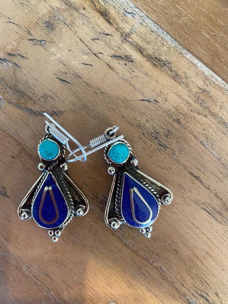 Sistergolden Moth Tibetan Earrings