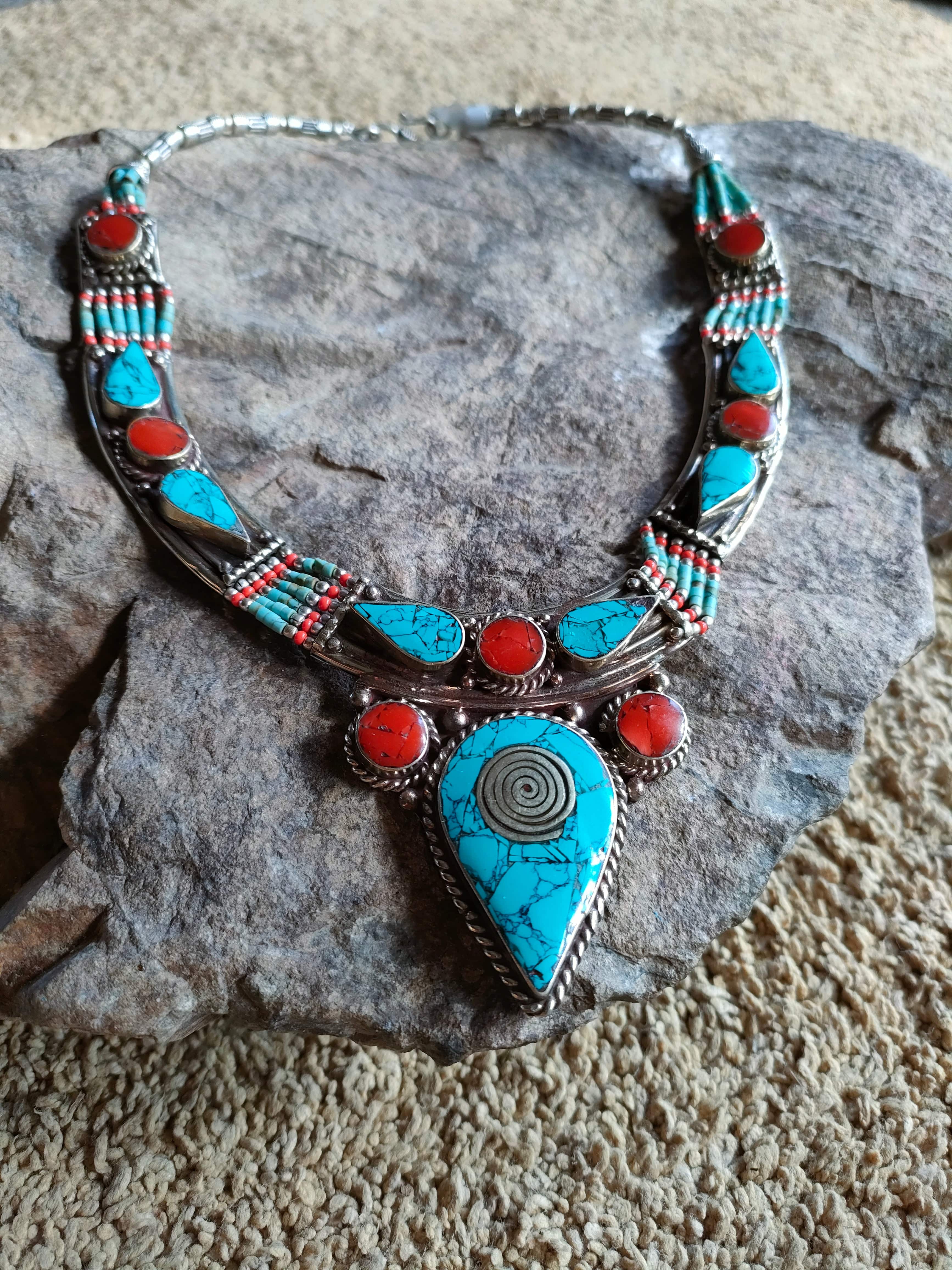 Sistergolden Necklace Tibetan Tribal Necklace #2