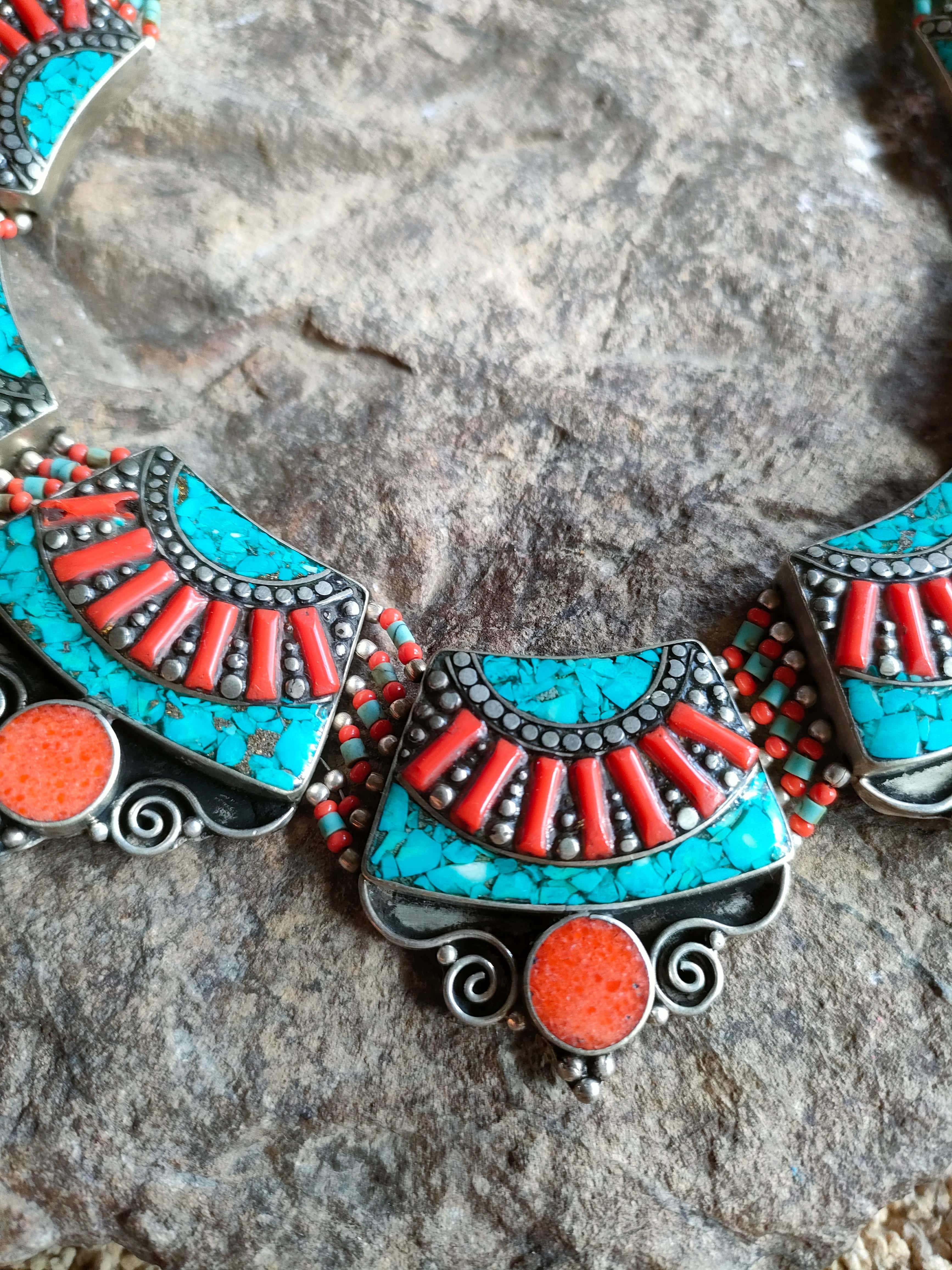 Sistergolden Necklace Tibetan Tribal Necklace #20