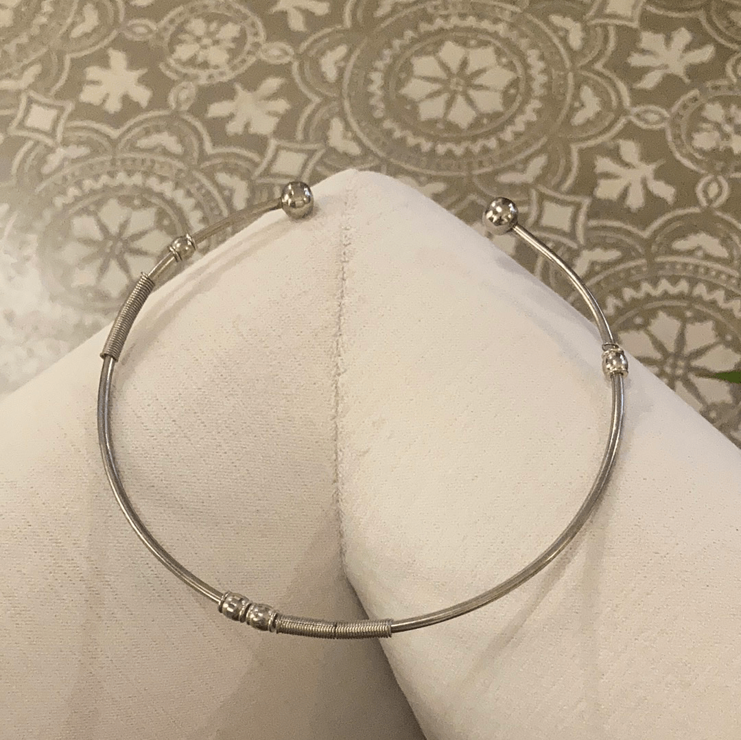 SisterGolden Necklaces Silver Ball Choker