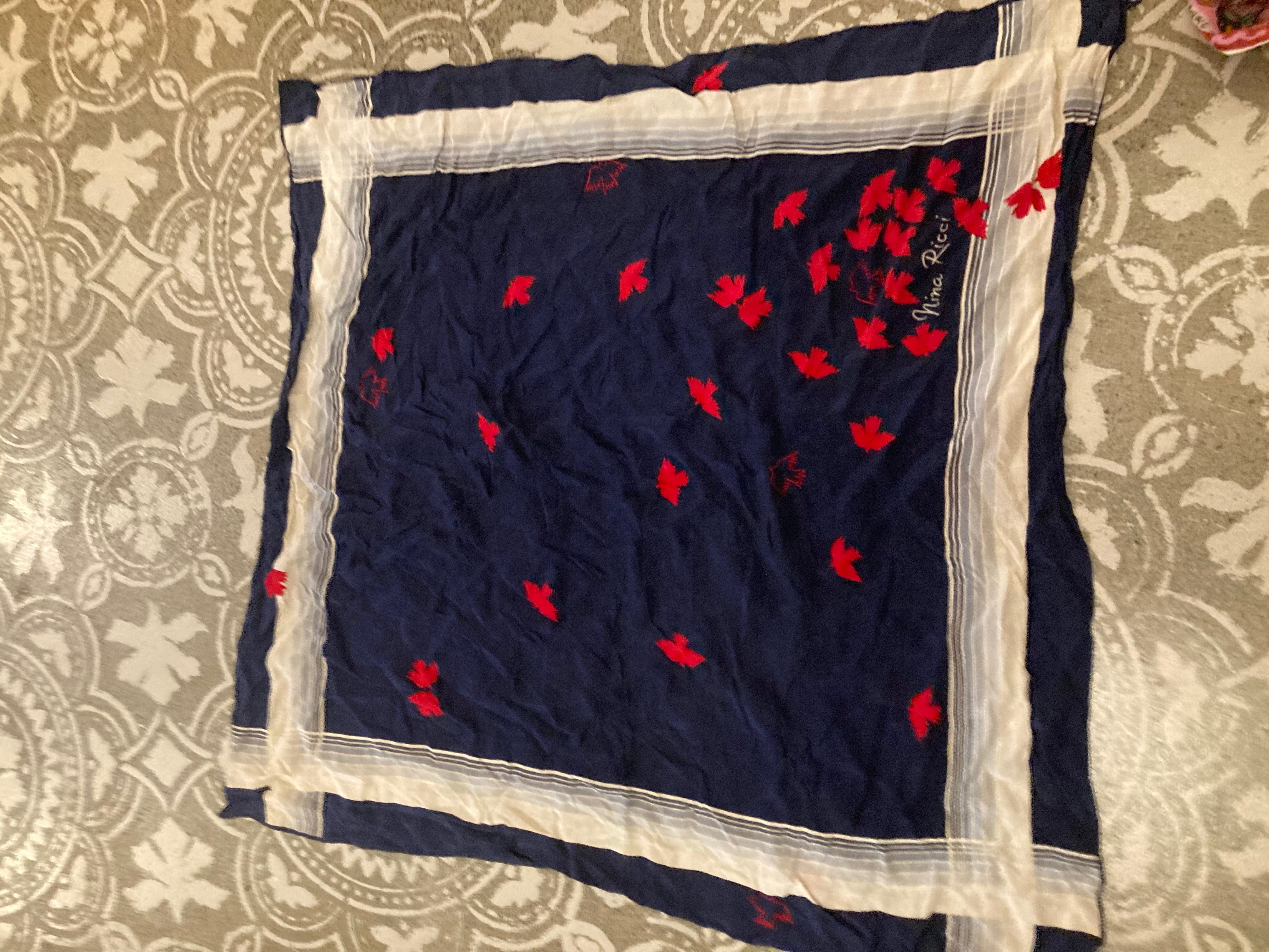 Sistergolden Nina Ricci Vintage Silk Scarf