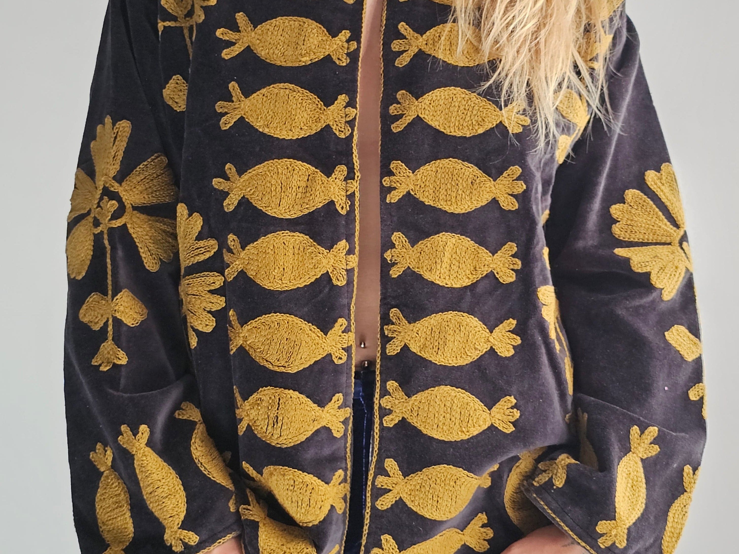 Nomad Char Velvet Reversible Jacket, Sistergolden, Sistergolden