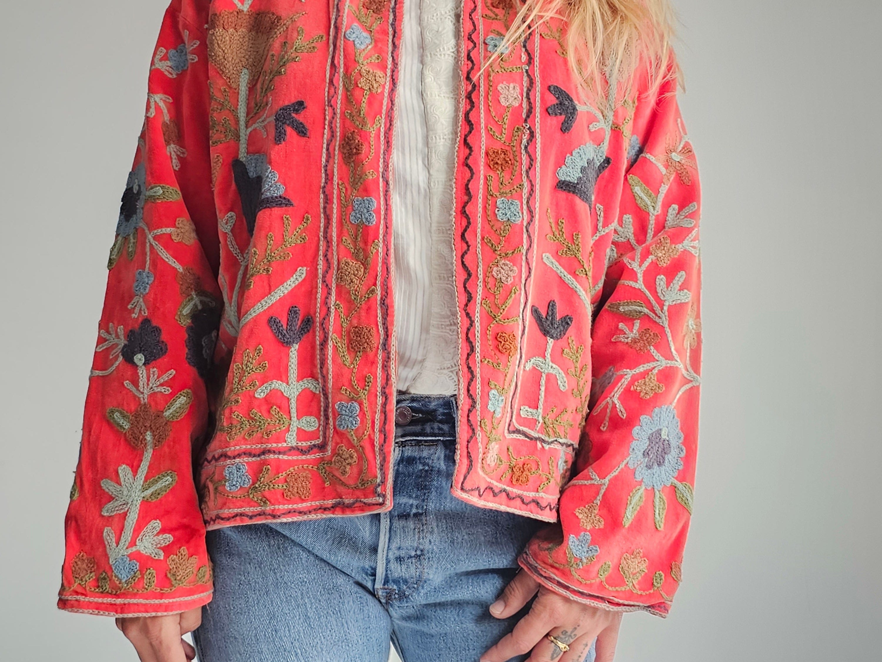 Nomad Red Velvet Reversible Jacket, Sistergolden, Sistergolden