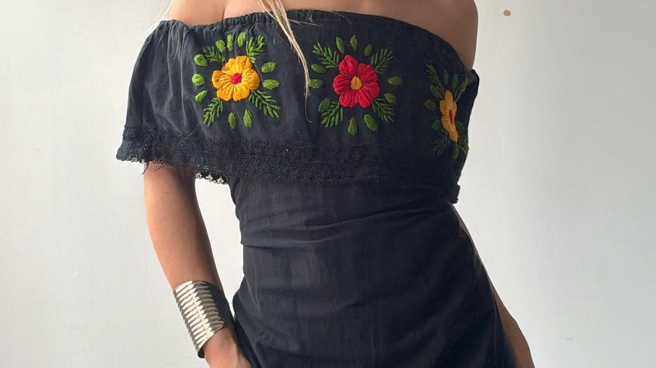 Sistergolden Ooh La La Vintage Mexican Dress