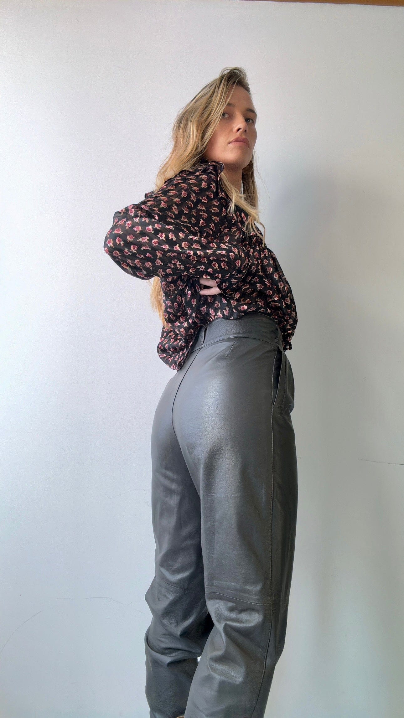 SisterGolden Pants Chino Vintage Leather Pants