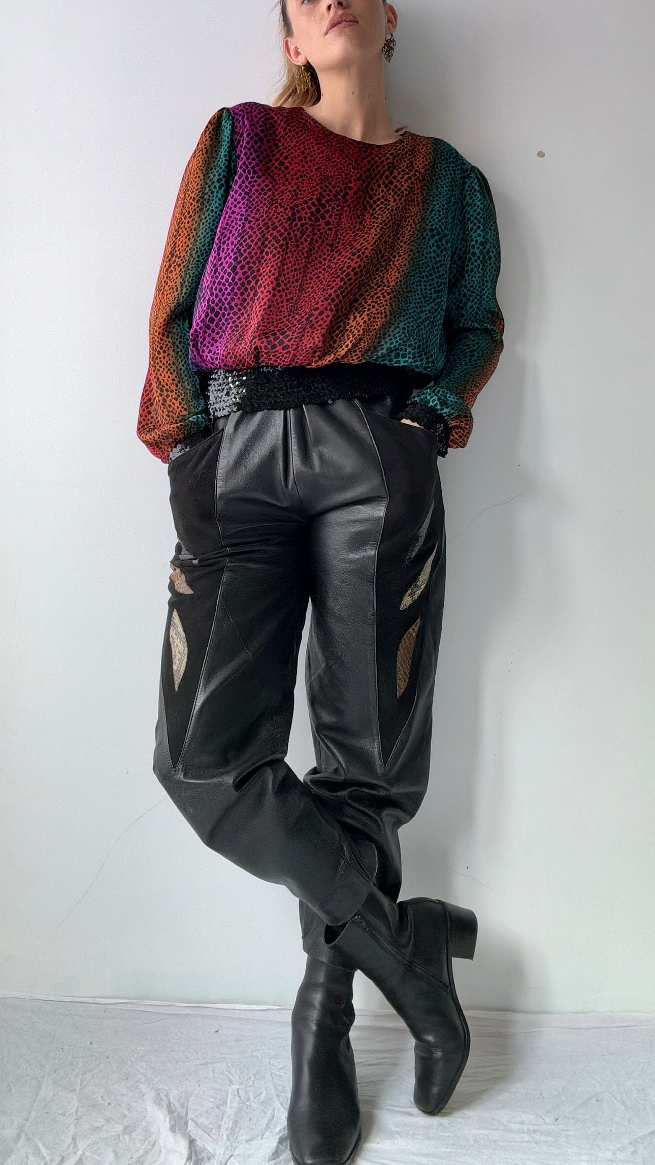 SisterGolden Pants Papa Vintage Leather Pants