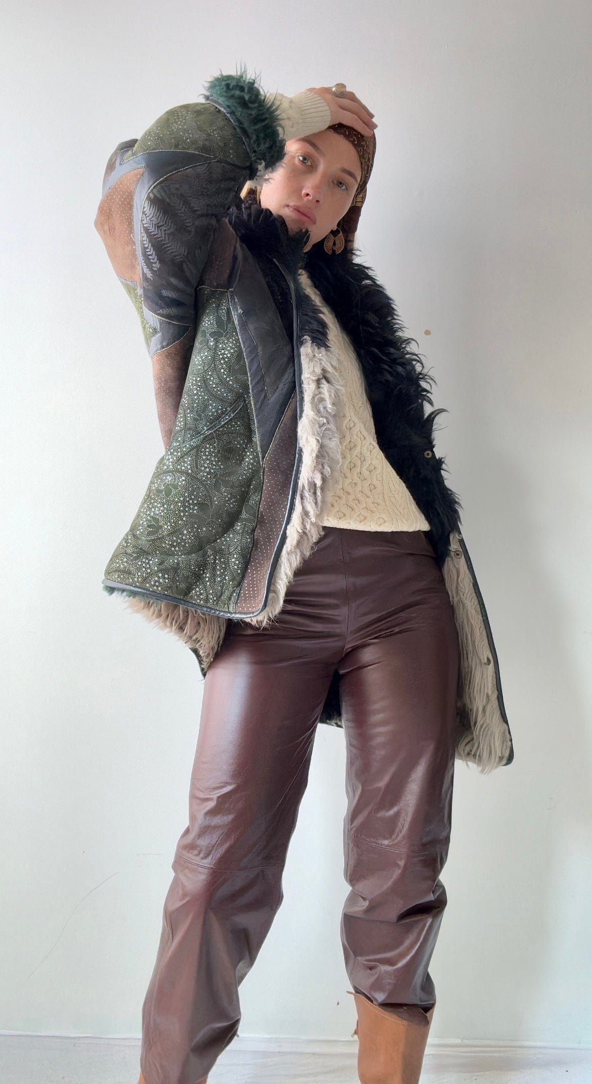 SisterGolden Pants Porsha Vintage Leather Pants