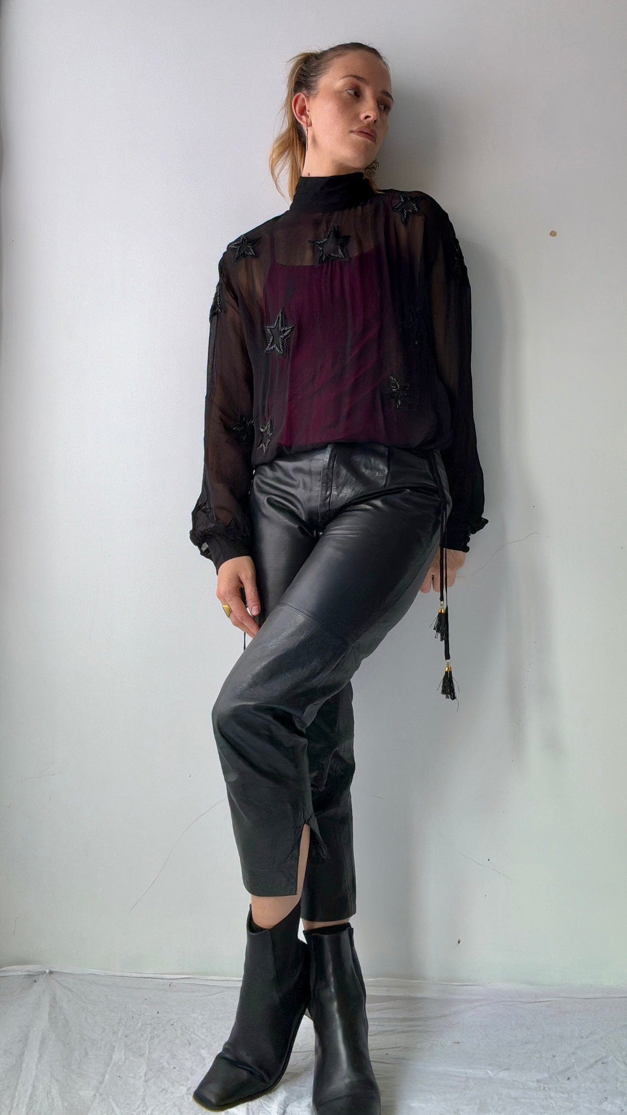 SisterGolden Pants Rodin Vintage Leather Pants