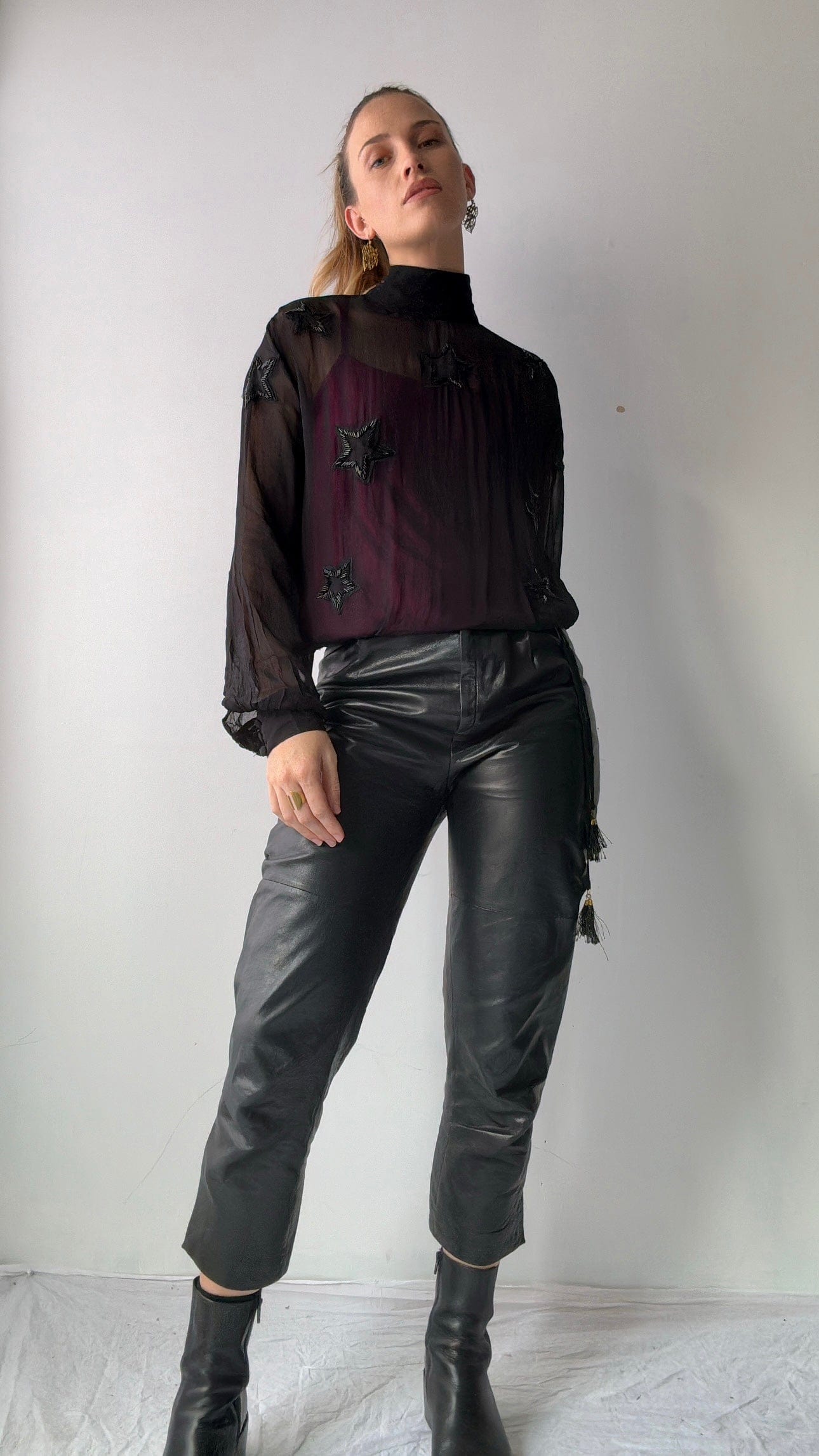 SisterGolden Pants Rodin Vintage Leather Pants
