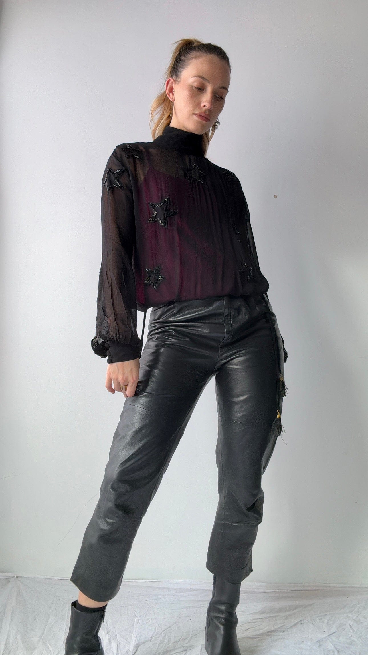 SisterGolden Pants Rodin Vintage Leather Pants
