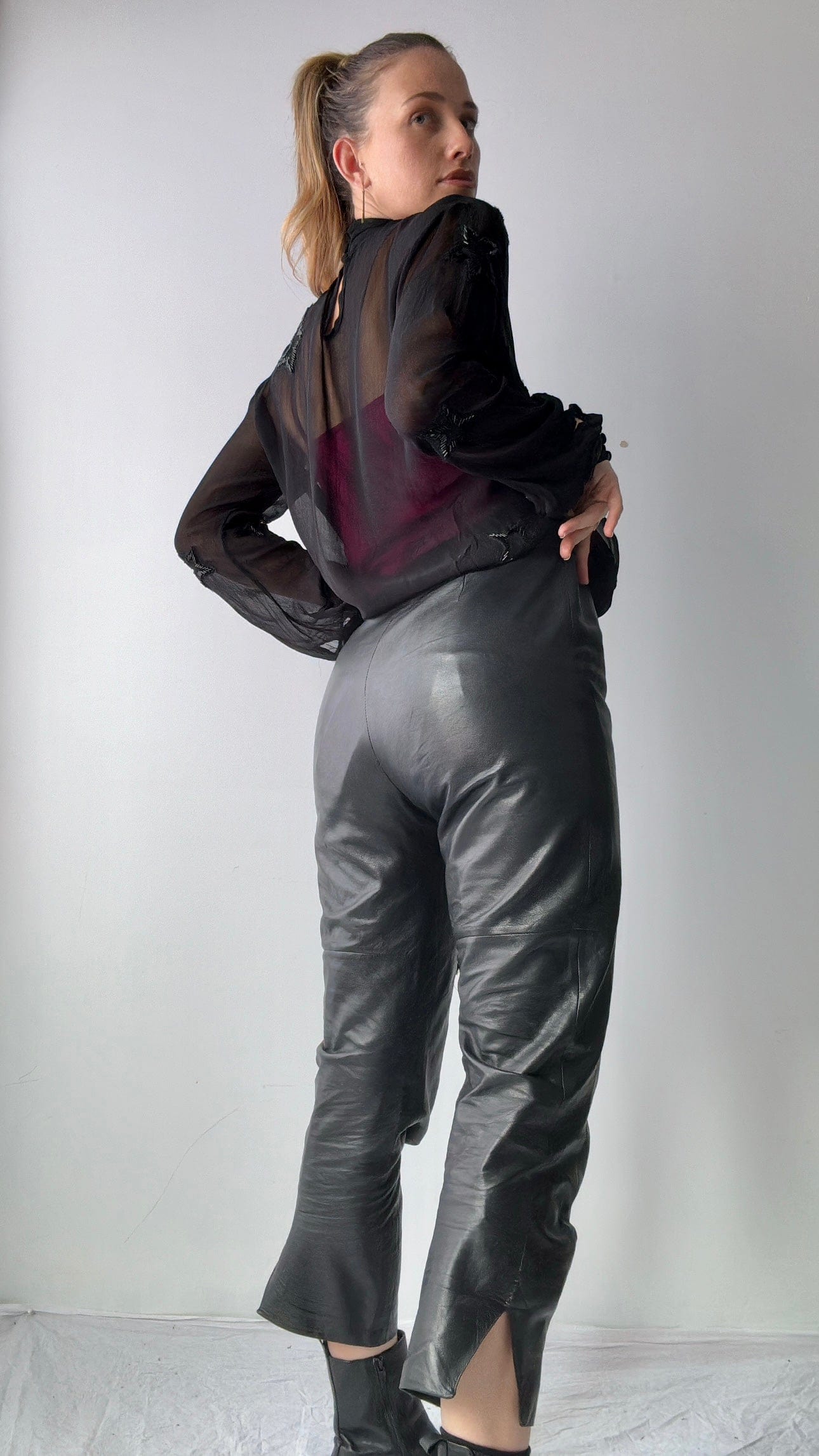 SisterGolden Pants Rodin Vintage Leather Pants