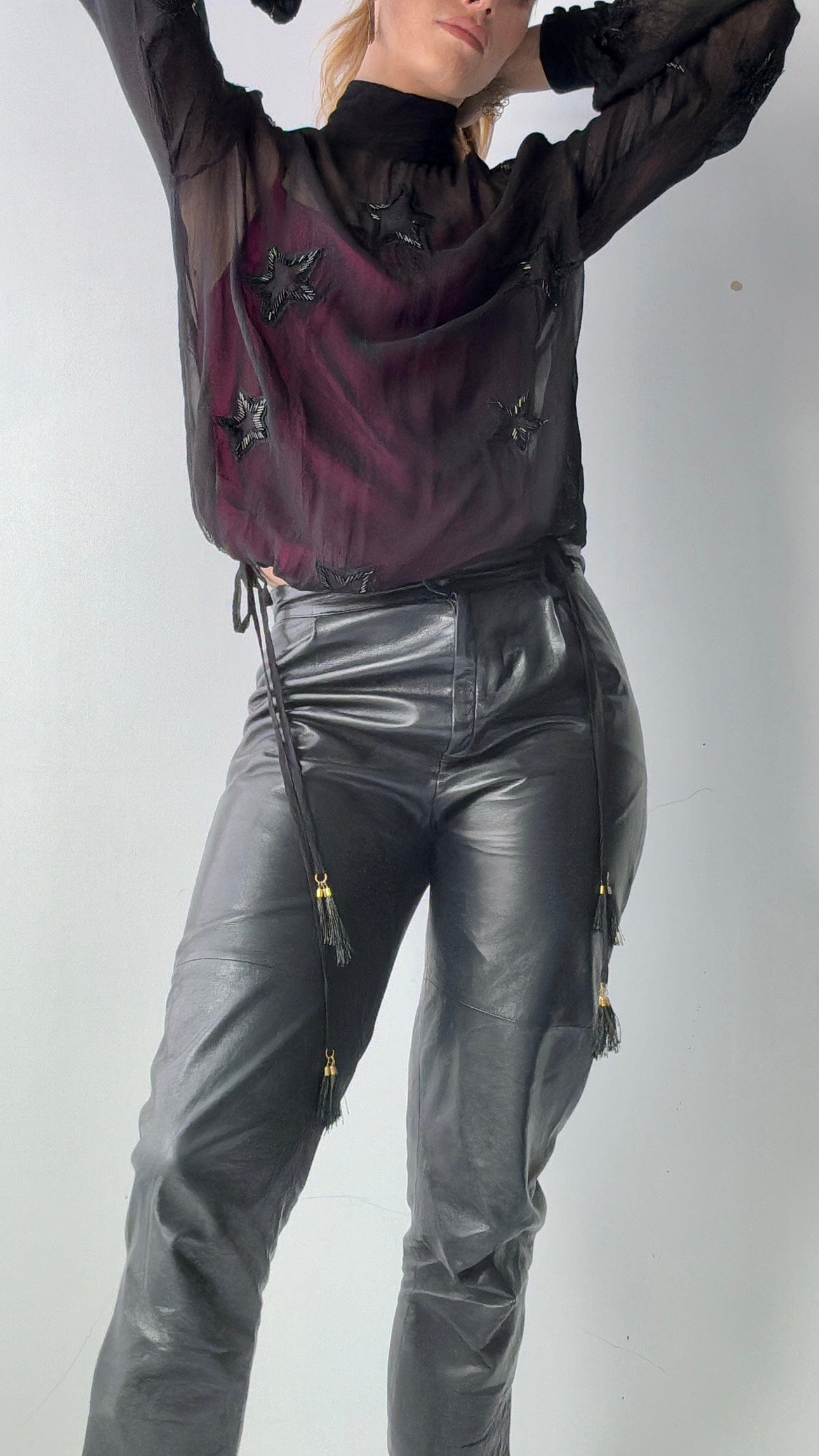 SisterGolden Pants Rodin Vintage Leather Pants
