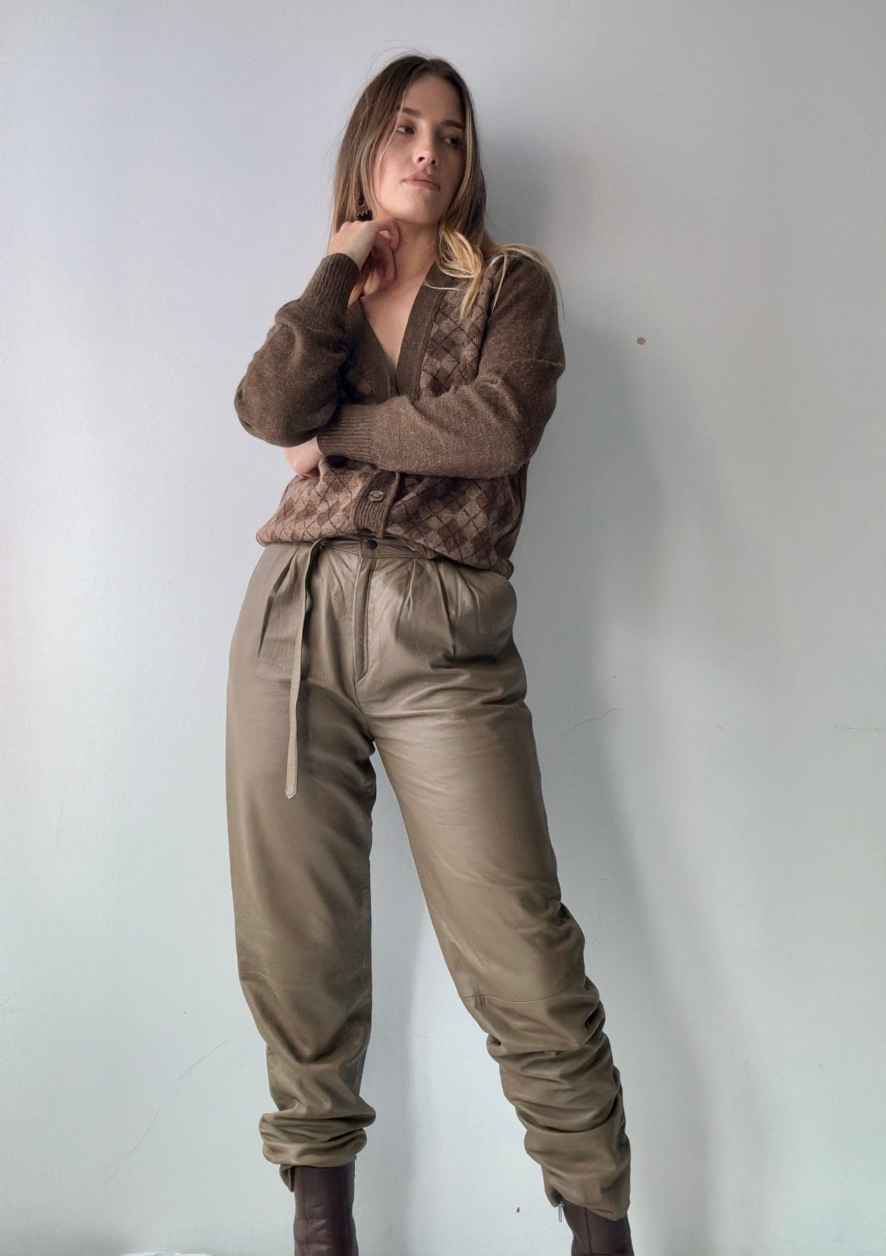 SisterGolden Pants Sato Vintage Leather Pants