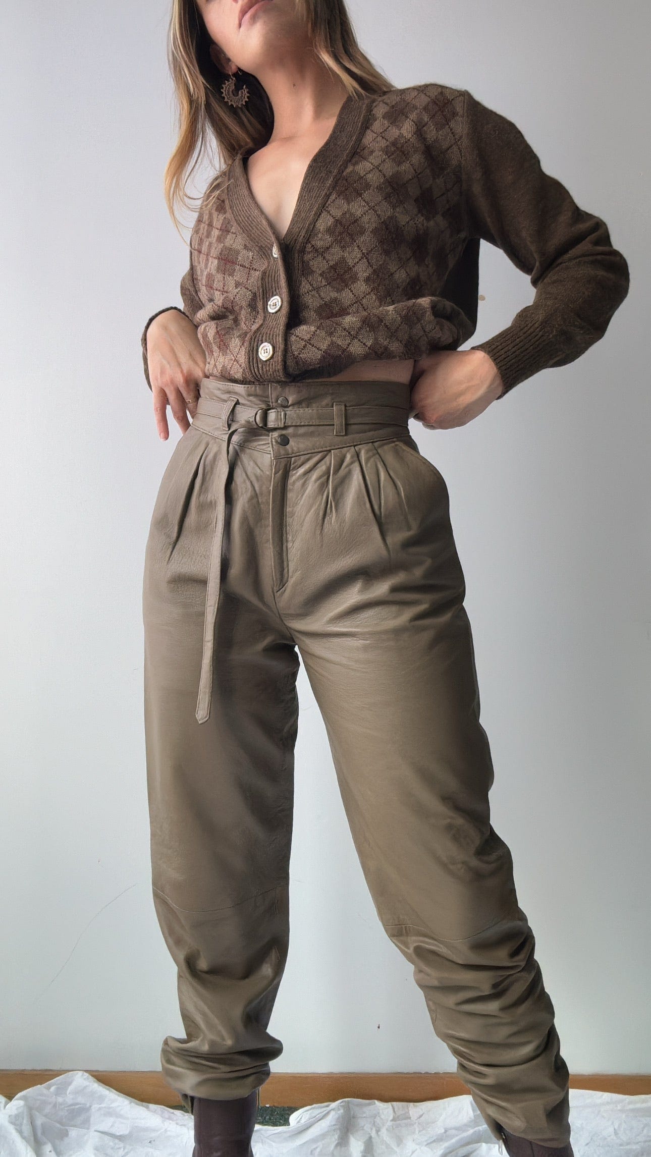 SisterGolden Pants Sato Vintage Leather Pants