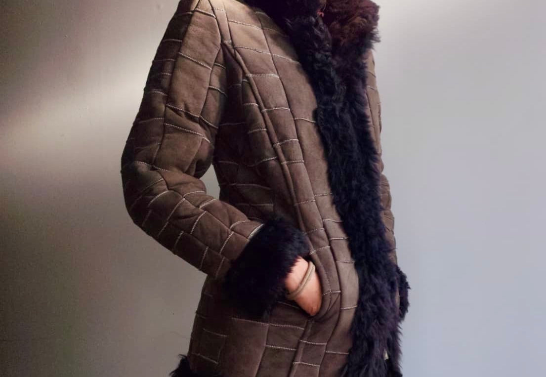 Sistergolden Patch Vintage Shearling Jacket