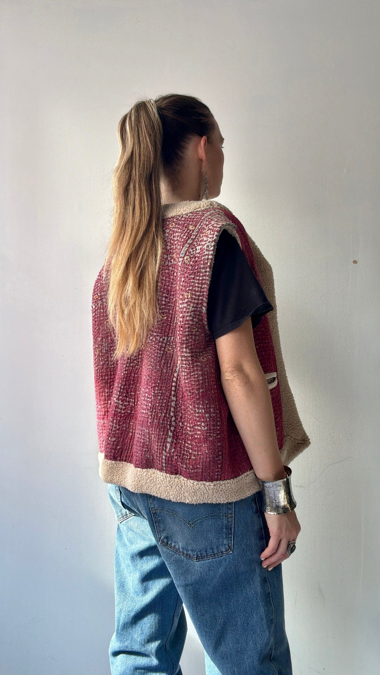 Rose Snug Kantha Vest, SisterGolden, Sistergolden