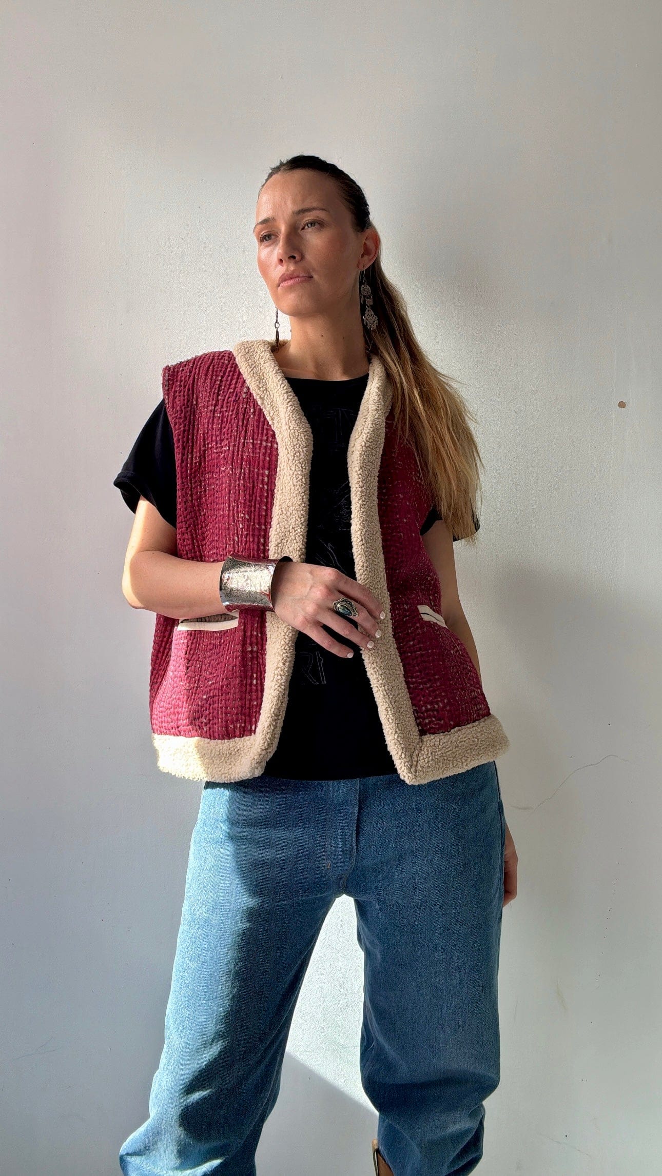 Rose Snug Kantha Vest, SisterGolden, Sistergolden