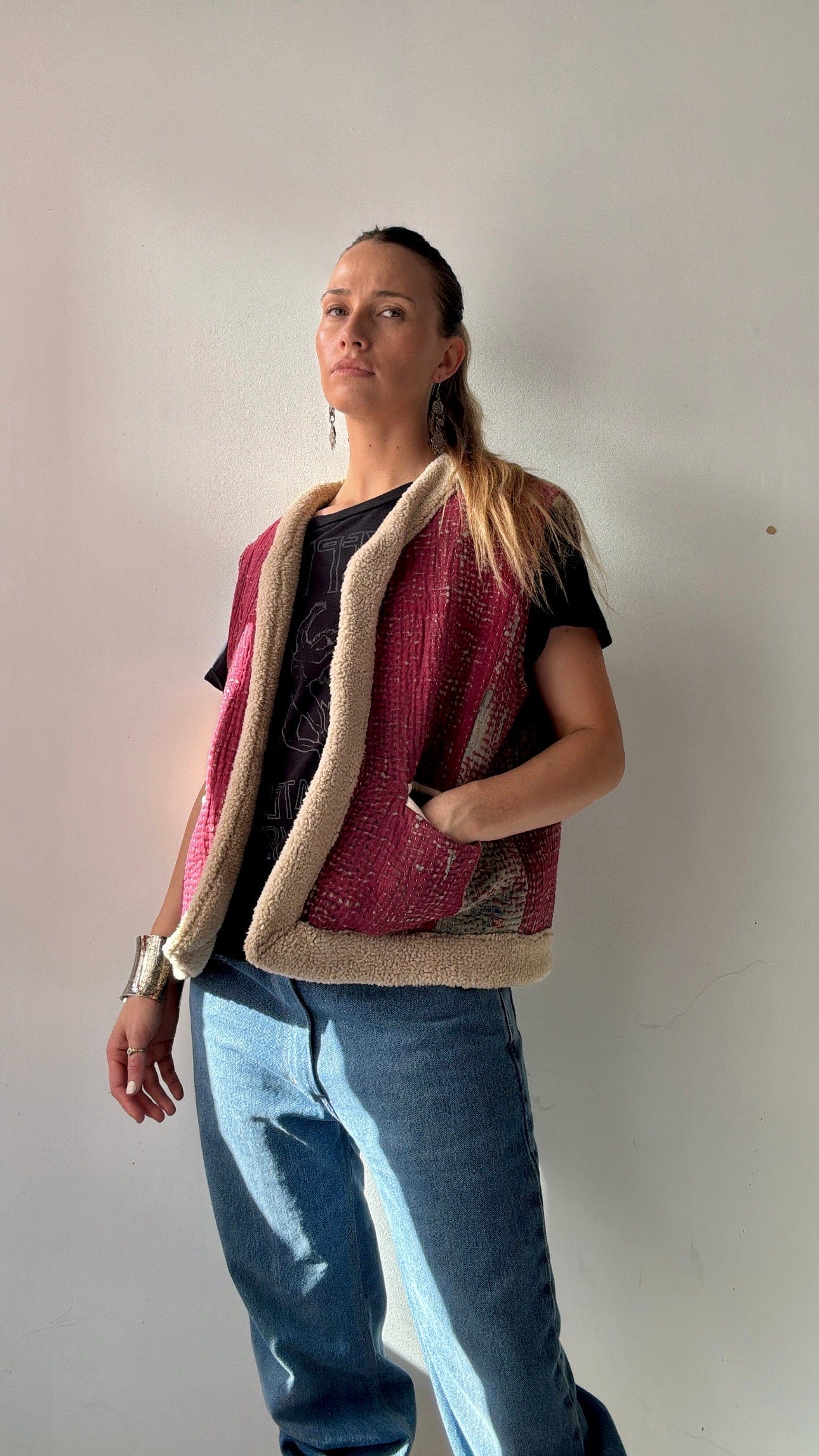Rose Snug Kantha Vest, SisterGolden, Sistergolden