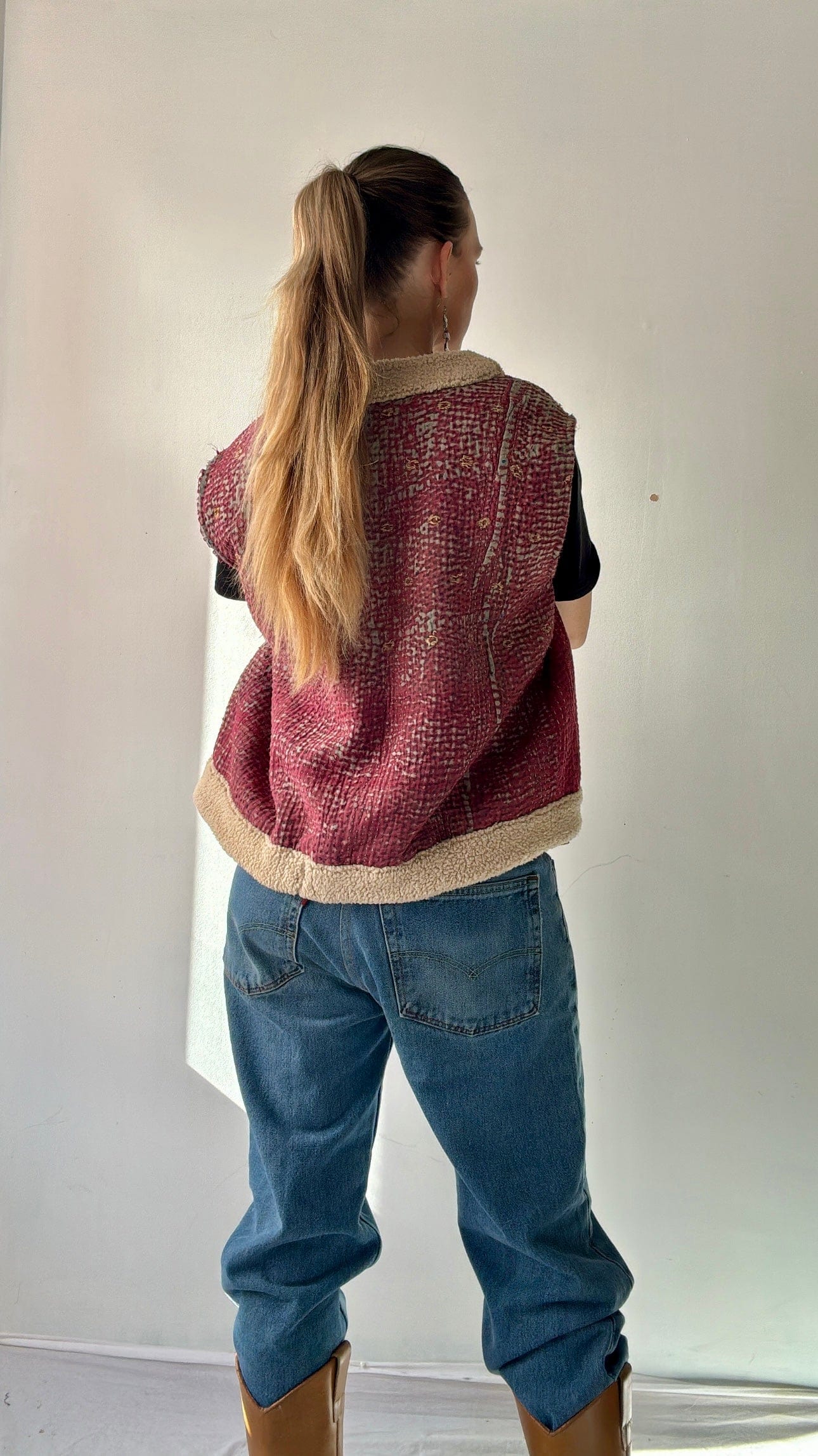 Rose Snug Kantha Vest, SisterGolden, Sistergolden