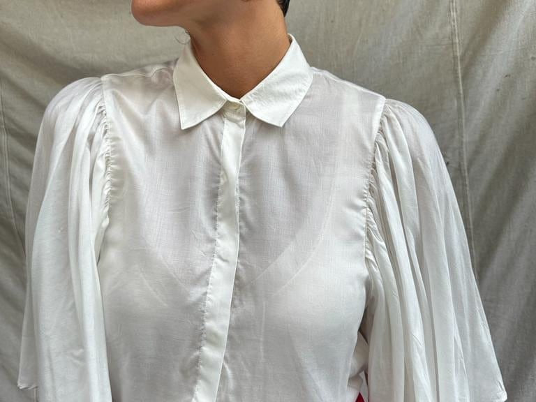 Sistergolden Shirt White Batwing Shirt