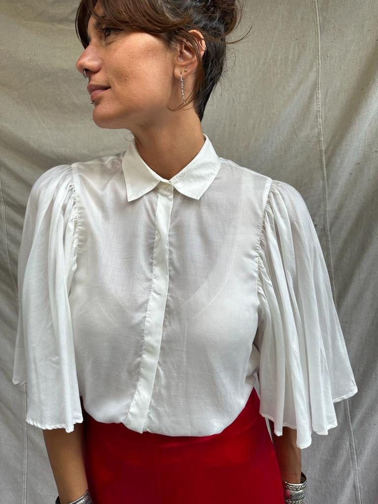 Sistergolden Shirt White Batwing Shirt