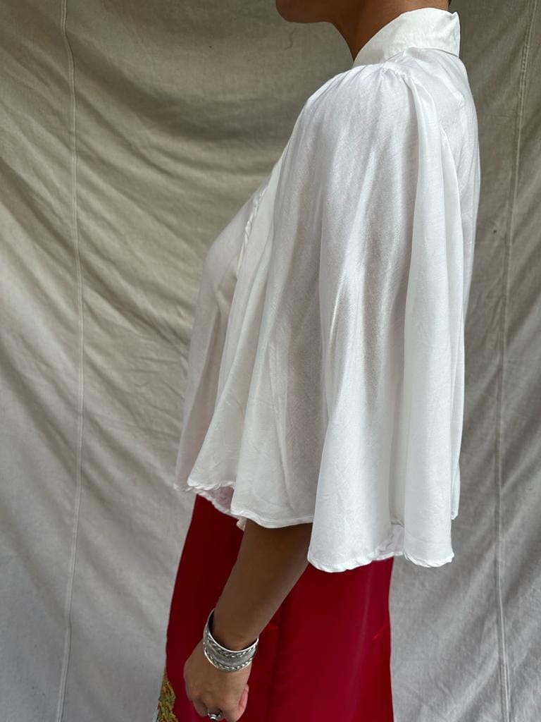 Sistergolden Shirt White Batwing Shirt