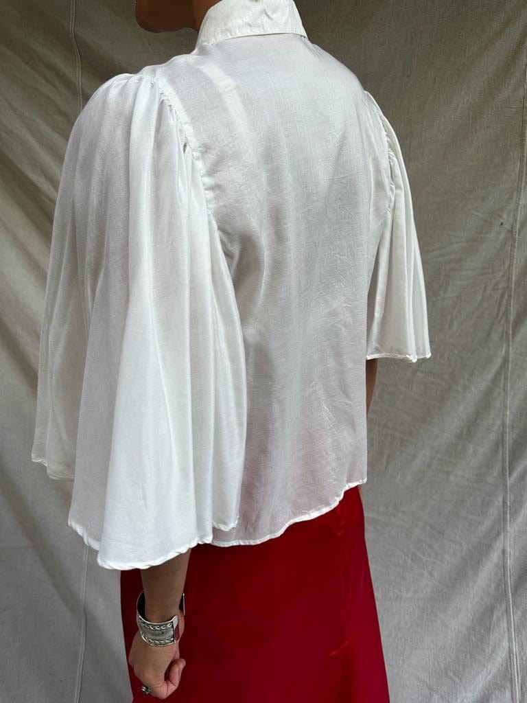 Sistergolden Shirt White Batwing Shirt