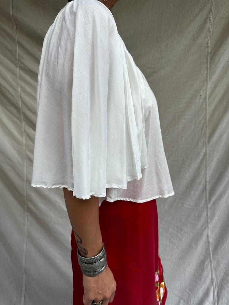 Sistergolden Shirt White Batwing Shirt